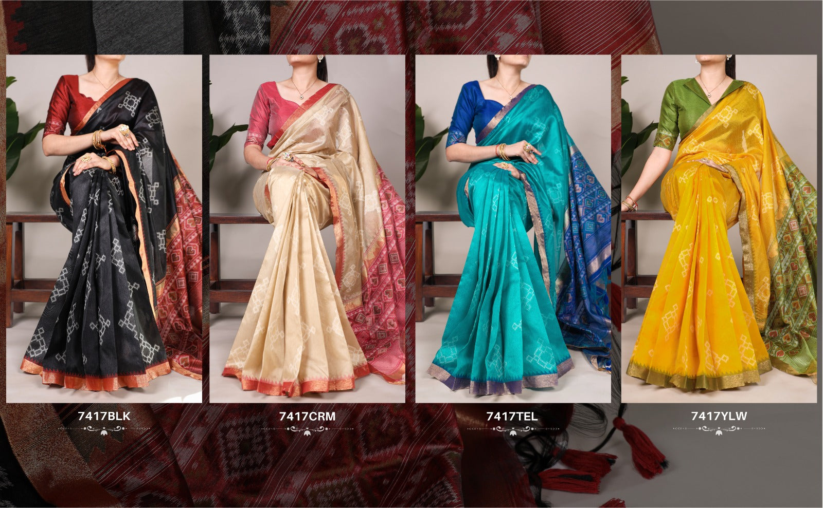 Hooriya Fashions -  Jacquard Silk Sarees