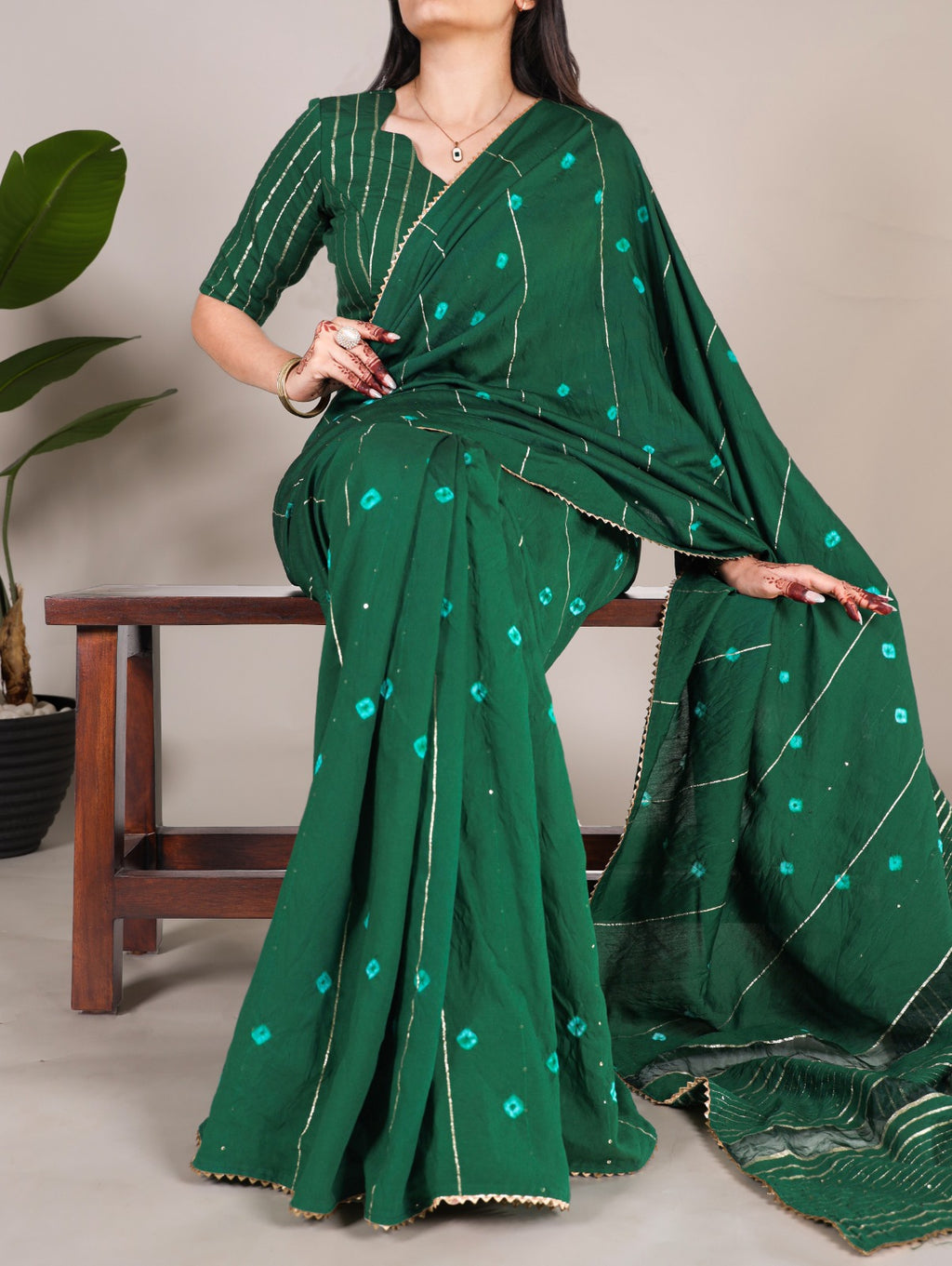 Hooriya Fashions - Viscose chanderi Saree