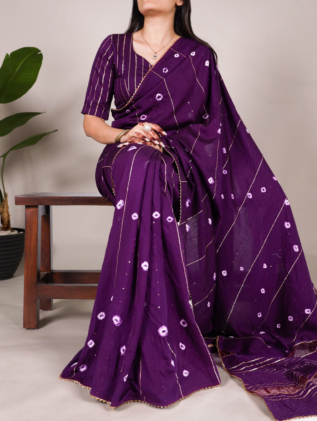 Hooriya Fashions - Viscose chanderi Saree