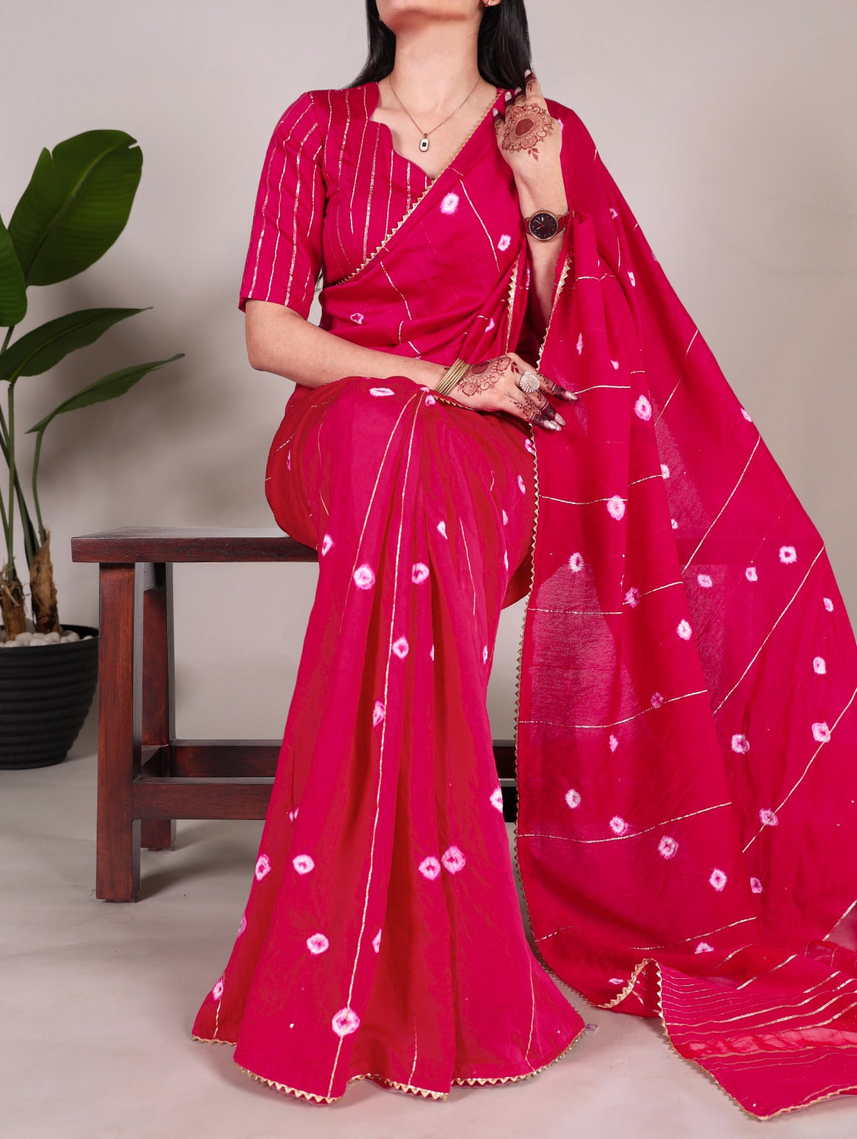 Hooriya Fashions - Viscose chanderi Saree