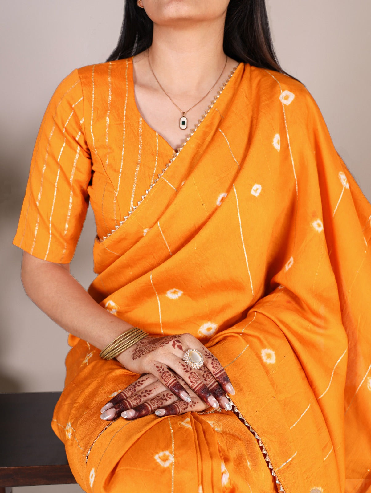 Hooriya Fashions - Viscose chanderi Saree