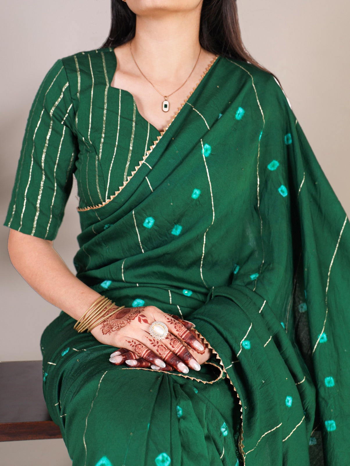Hooriya Fashions - Viscose chanderi Saree