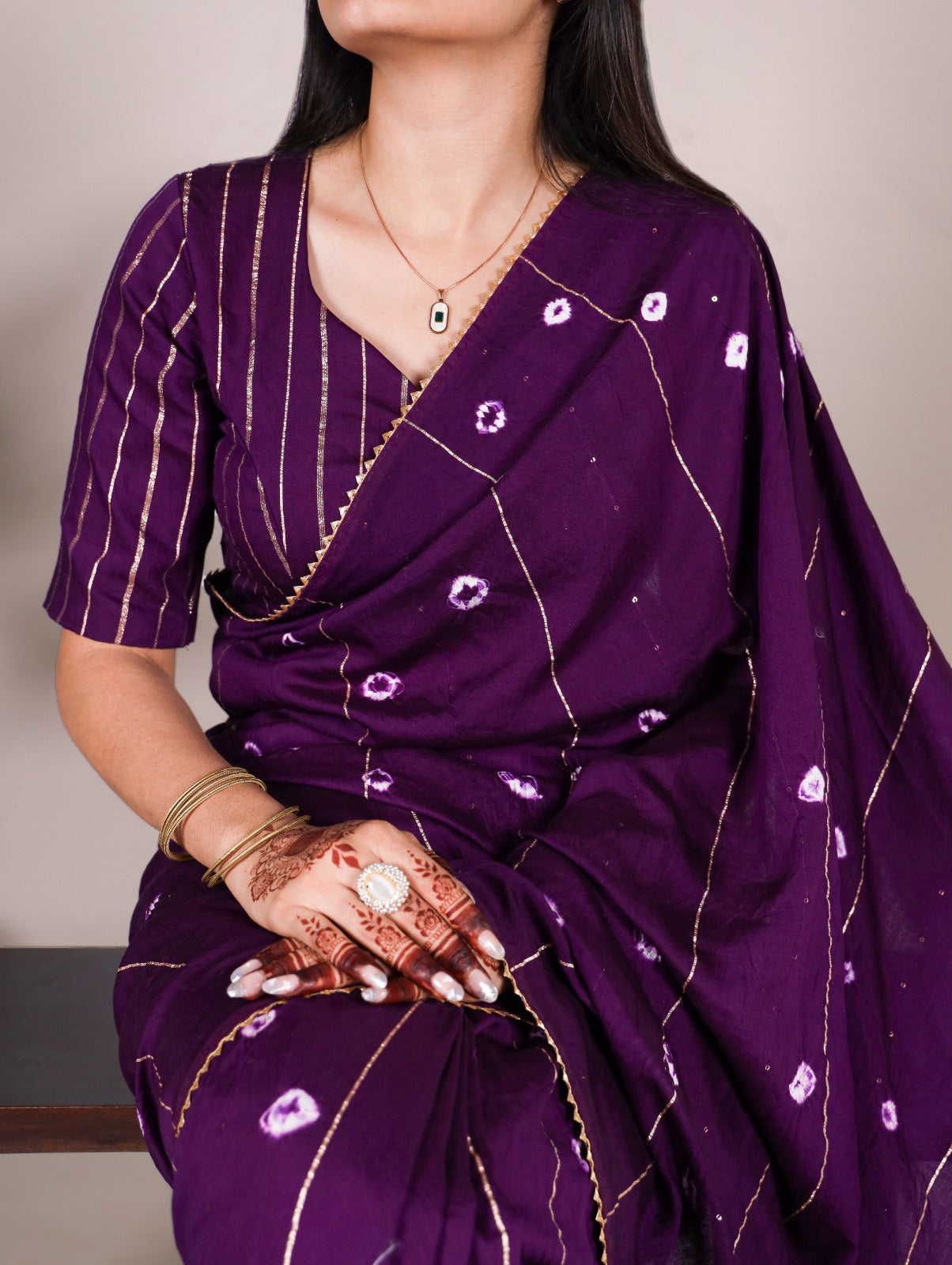 Hooriya Fashions - Viscose chanderi Saree