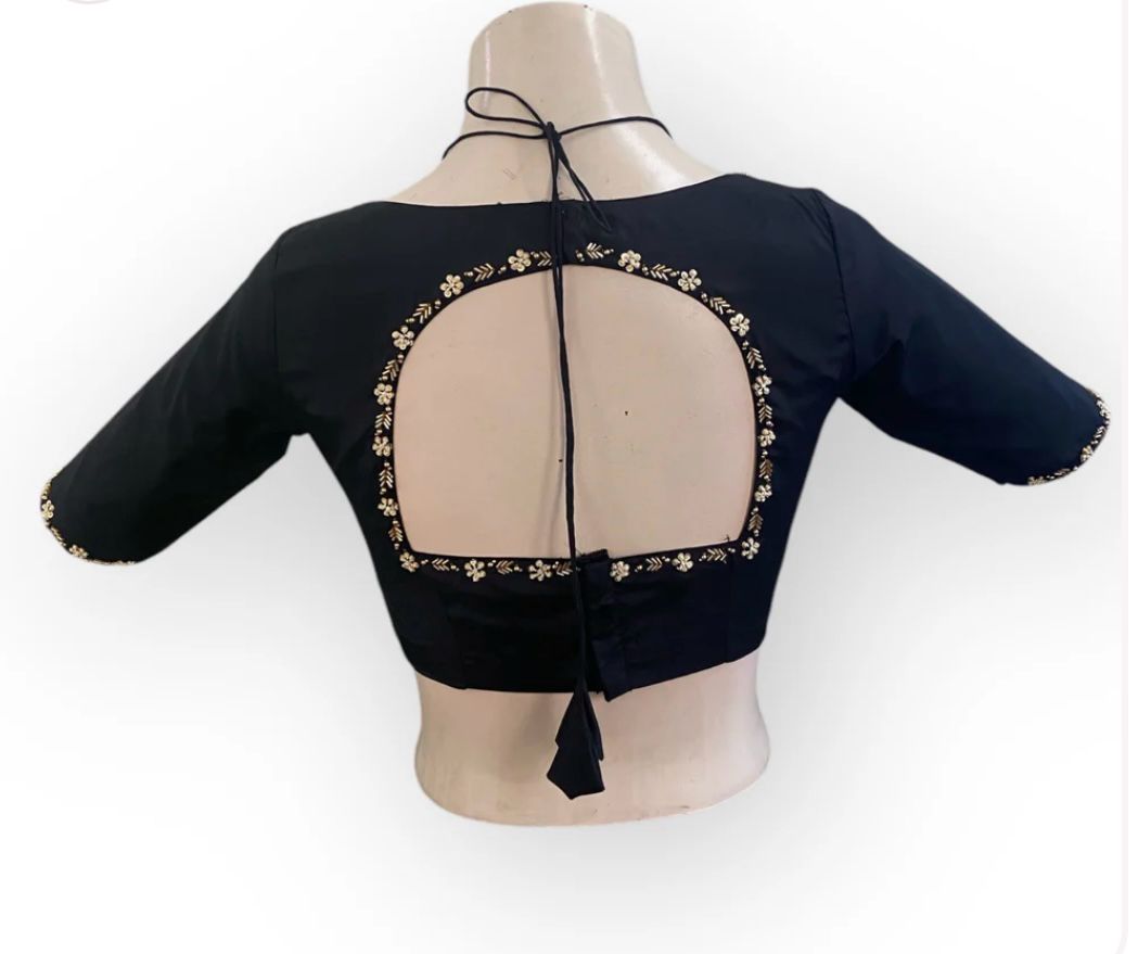 Hooriya fashions - A beauty of golden handwork work with colourful thread and sequence all over blouse