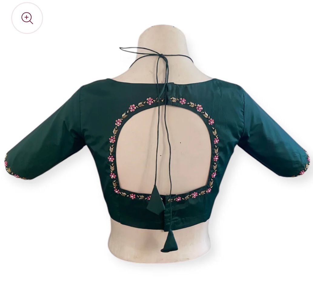 Hooriya fashions - A beauty of golden handwork work with colourful thread and sequence all over blouse