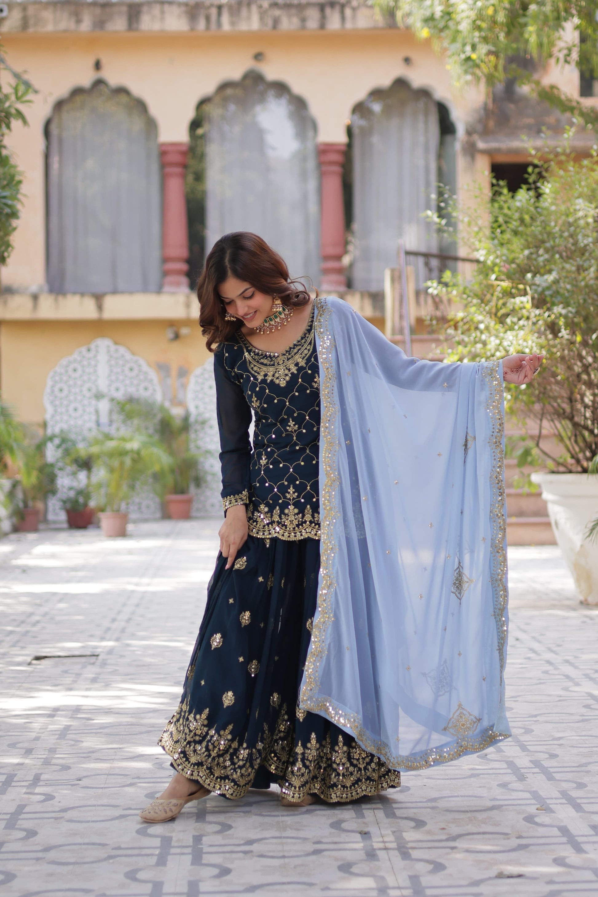 Hooriya Fashions - PREMIUM DESIGNER READYMADE KURTI-PLAZOO-DUPATTA COLLECTIONS.
