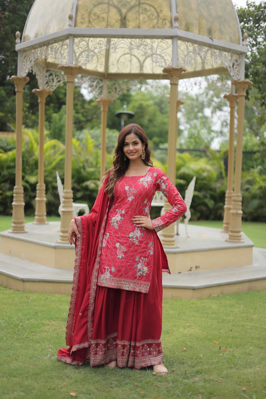 Hooriya fashions -  PREMIUM DESIGNER READYMADE KURTI-PLAZOO-DUPATTA
