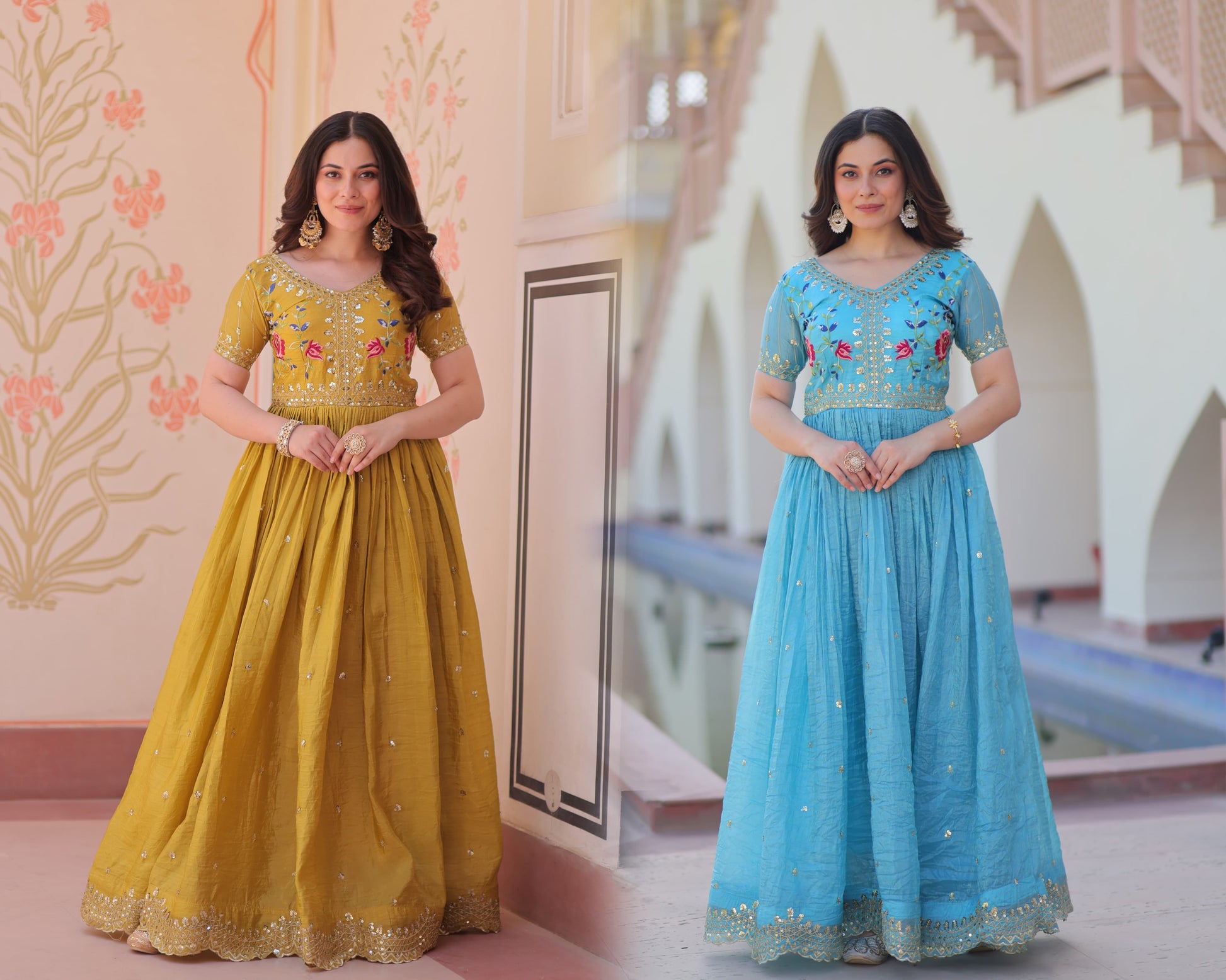 Hooriya Fashions - PREMIUM DESIGNER READYMADE GOWN