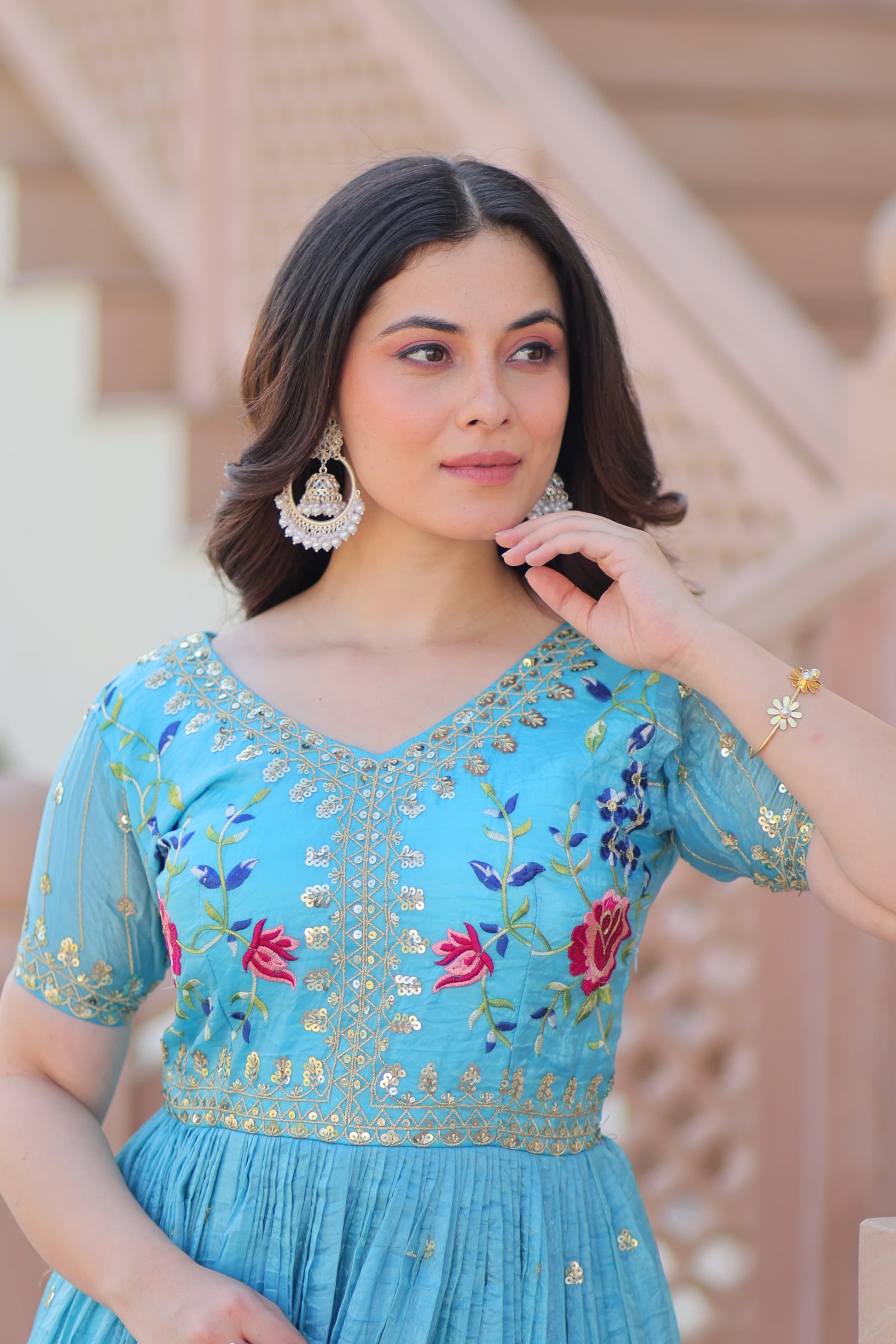 Hooriya Fashions - PREMIUM DESIGNER READYMADE GOWN