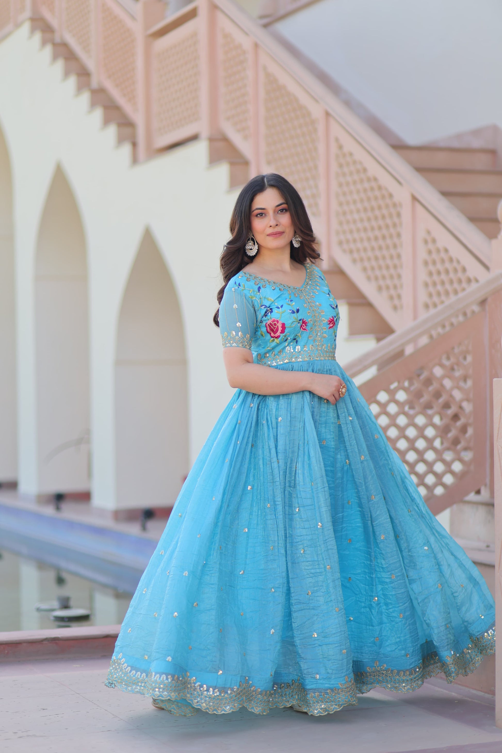 Hooriya Fashions - PREMIUM DESIGNER READYMADE GOWN