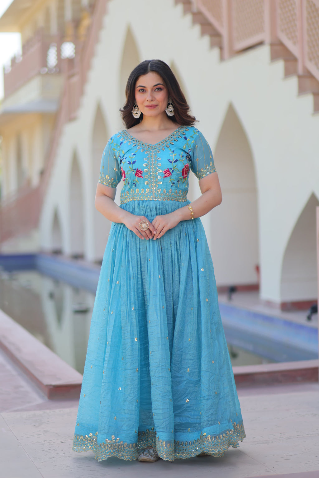 Hooriya Fashions - PREMIUM DESIGNER READYMADE GOWN