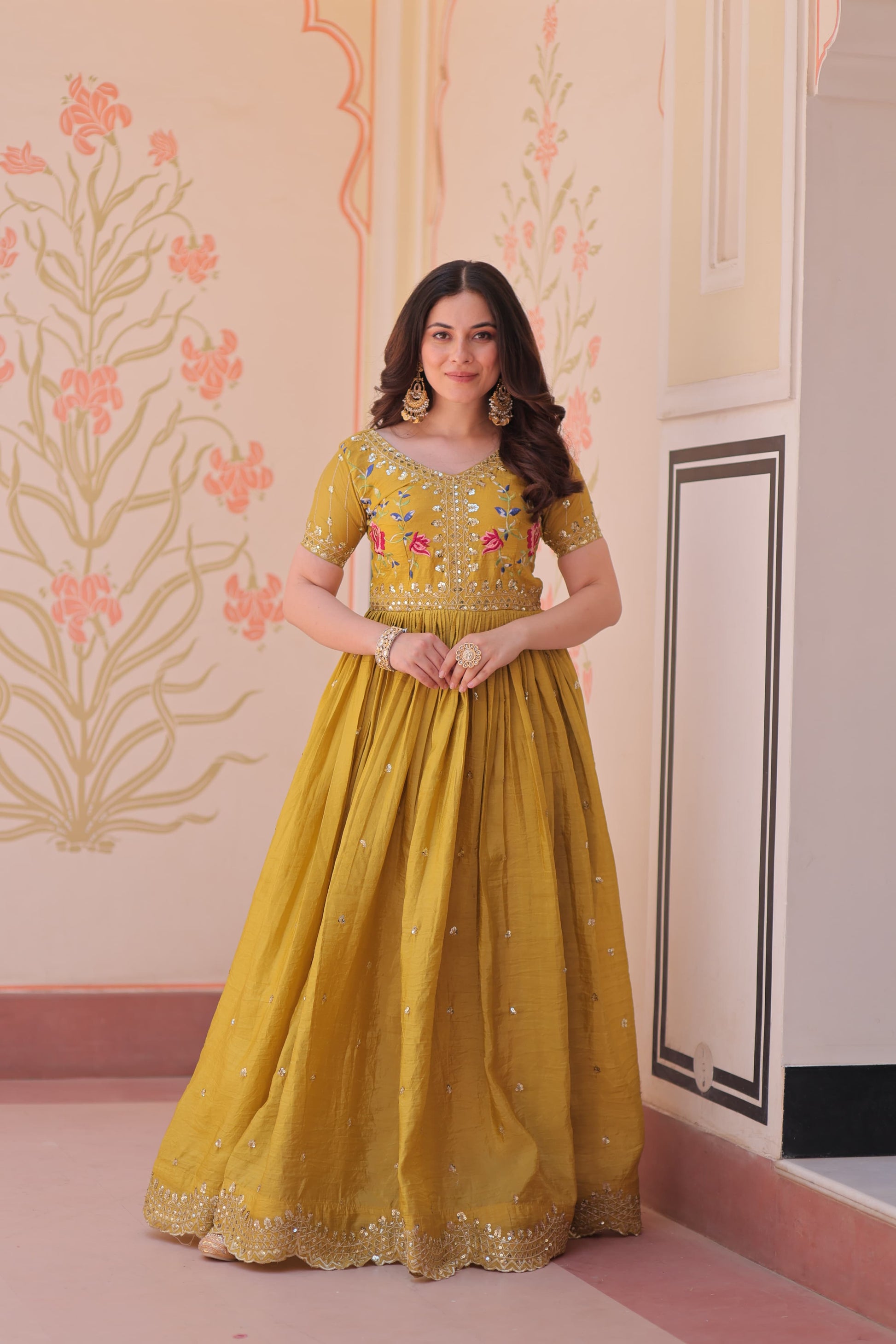 Hooriya Fashions - PREMIUM DESIGNER READYMADE GOWN