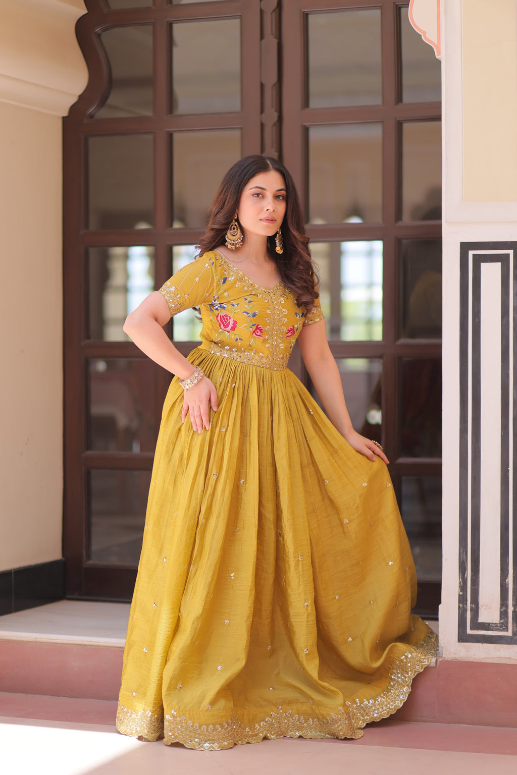 Hooriya Fashions - PREMIUM DESIGNER READYMADE GOWN