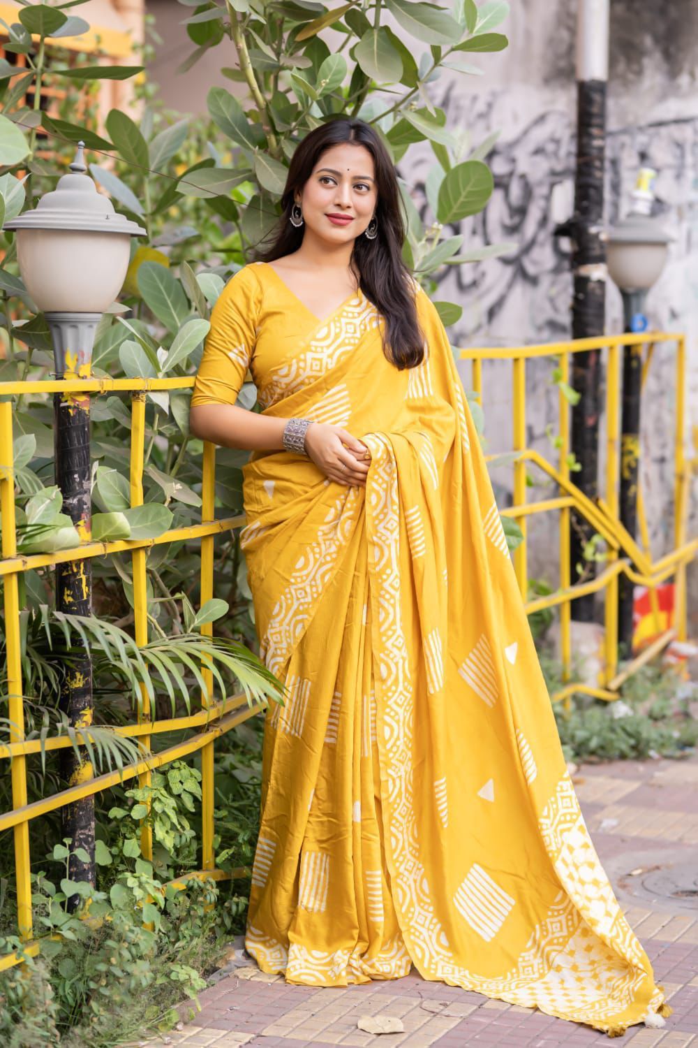 Hooriya fashions - Pure chanderi cotton saree.