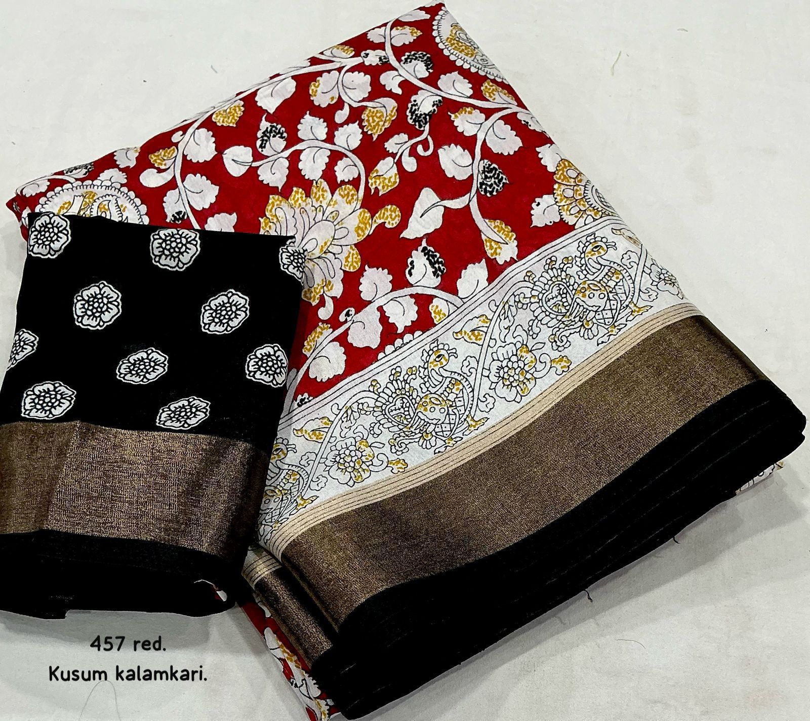 Hooriya Fashions - Fancy kalamkari printed saree.