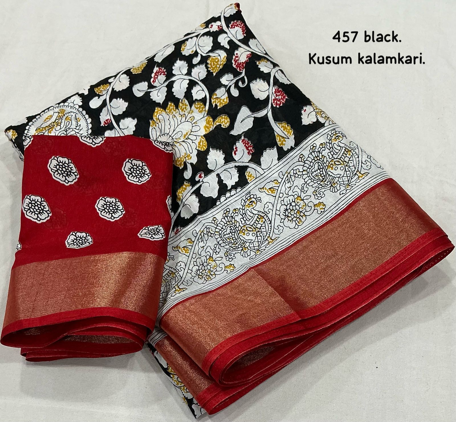 Hooriya Fashions - Fancy kalamkari printed saree.