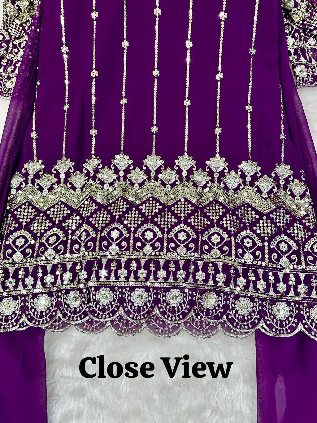 Hooriya Fashions - festive wear Top pant with Heavy Embroidery.