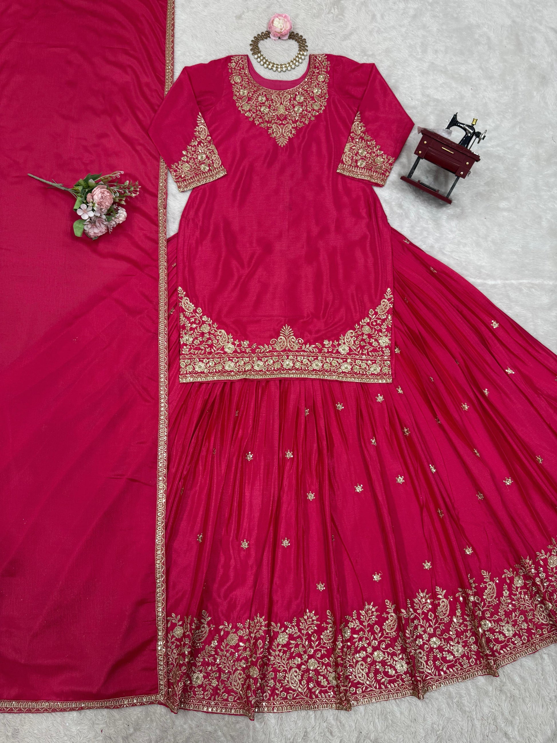 Hooriya Fashions - Lehngha Dupata