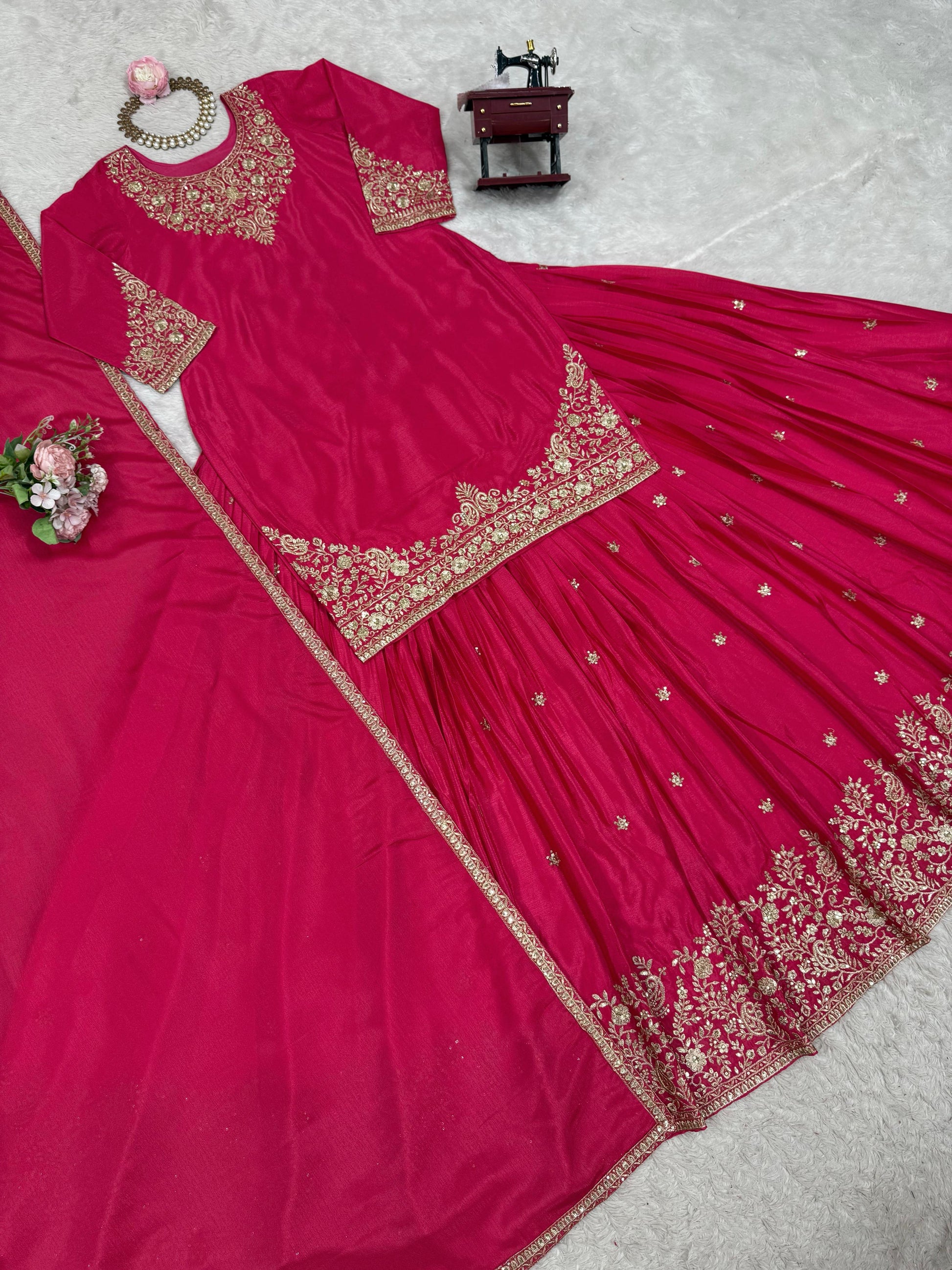 Hooriya Fashions - Lehngha Dupata