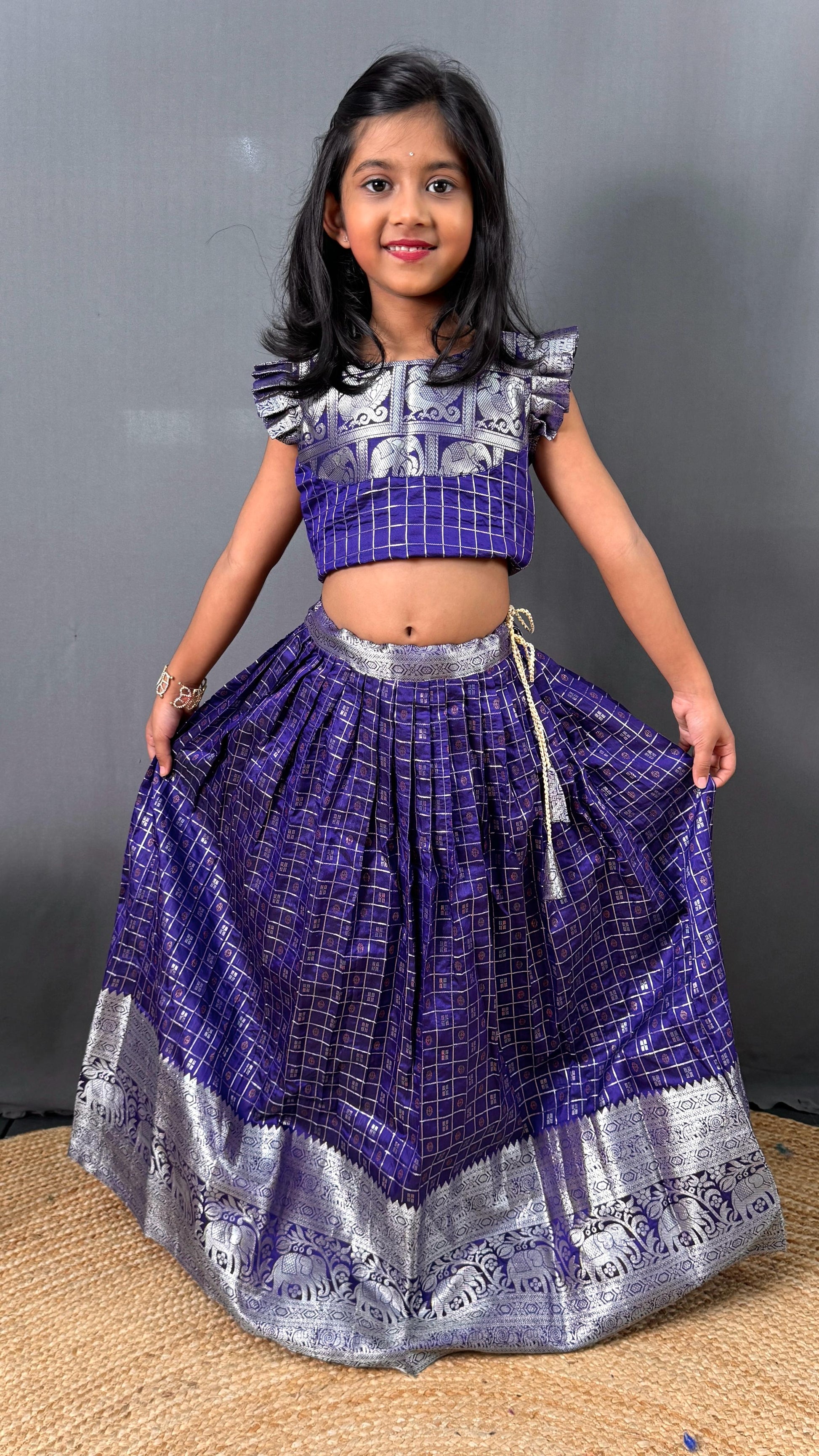 HOORIYA FASHIONS - kids crop top with blouse