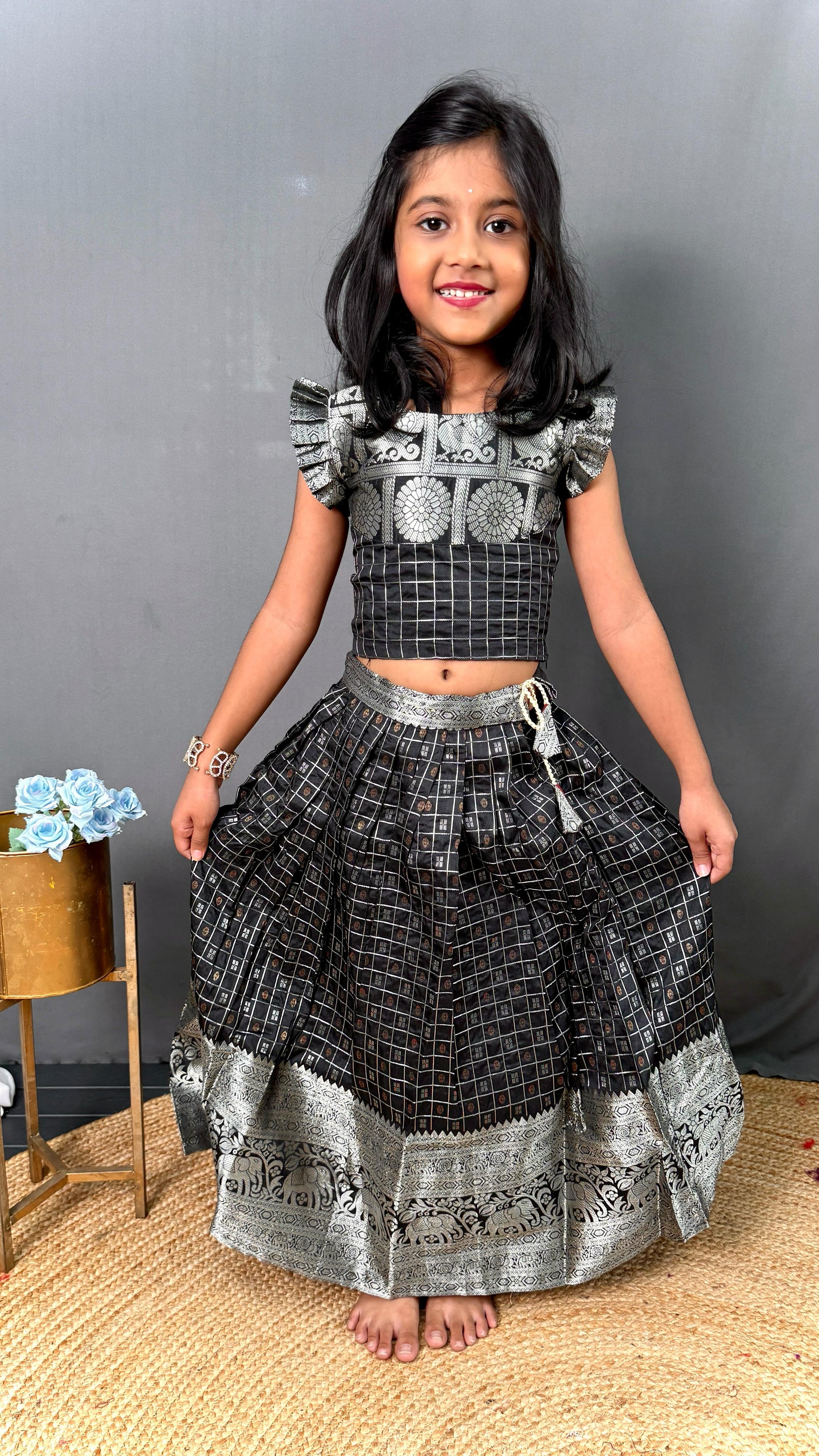 HOORIYA FASHIONS - kids crop top with blouse