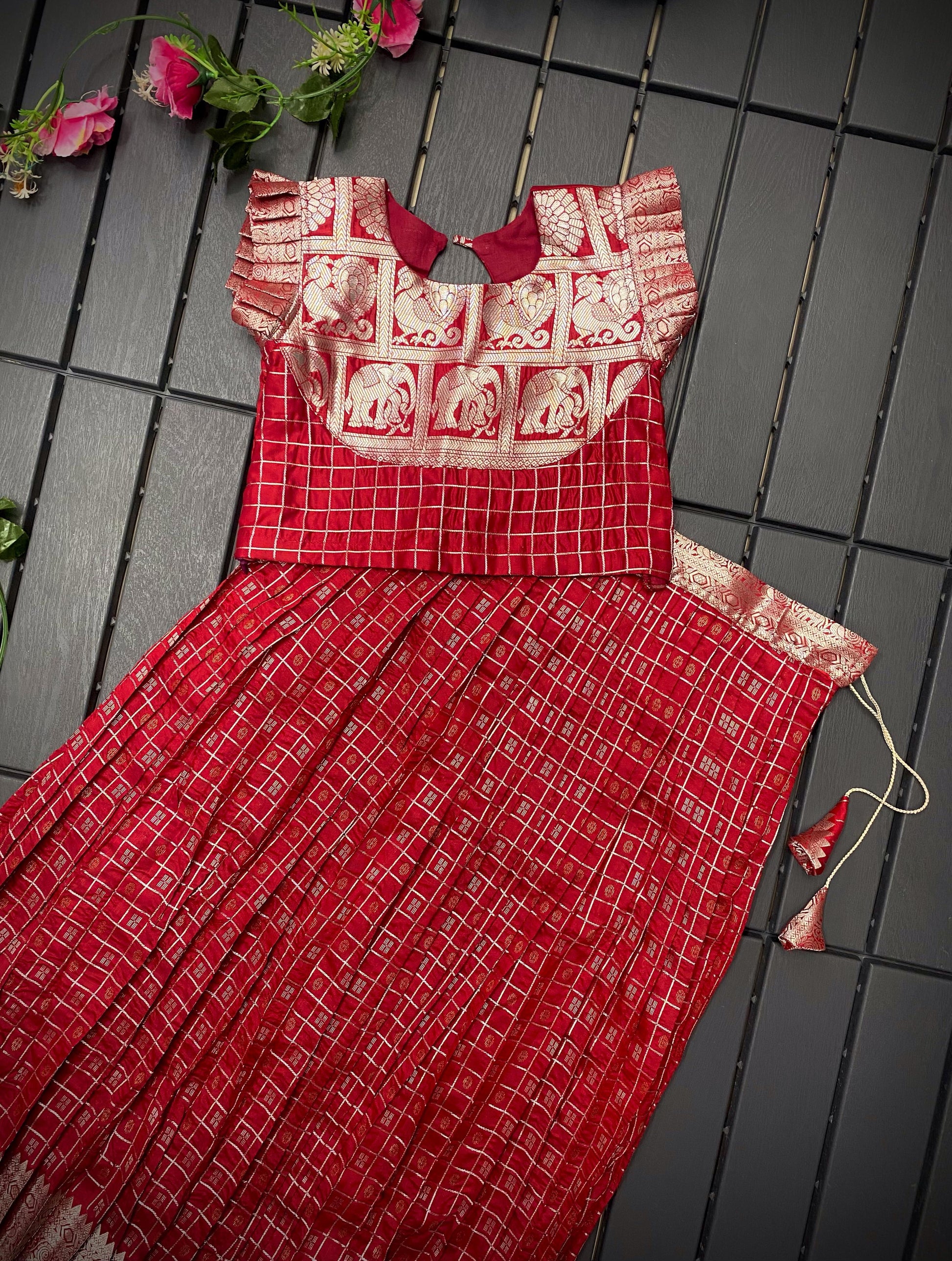 HOORIYA FASHIONS - kids crop top with blouse