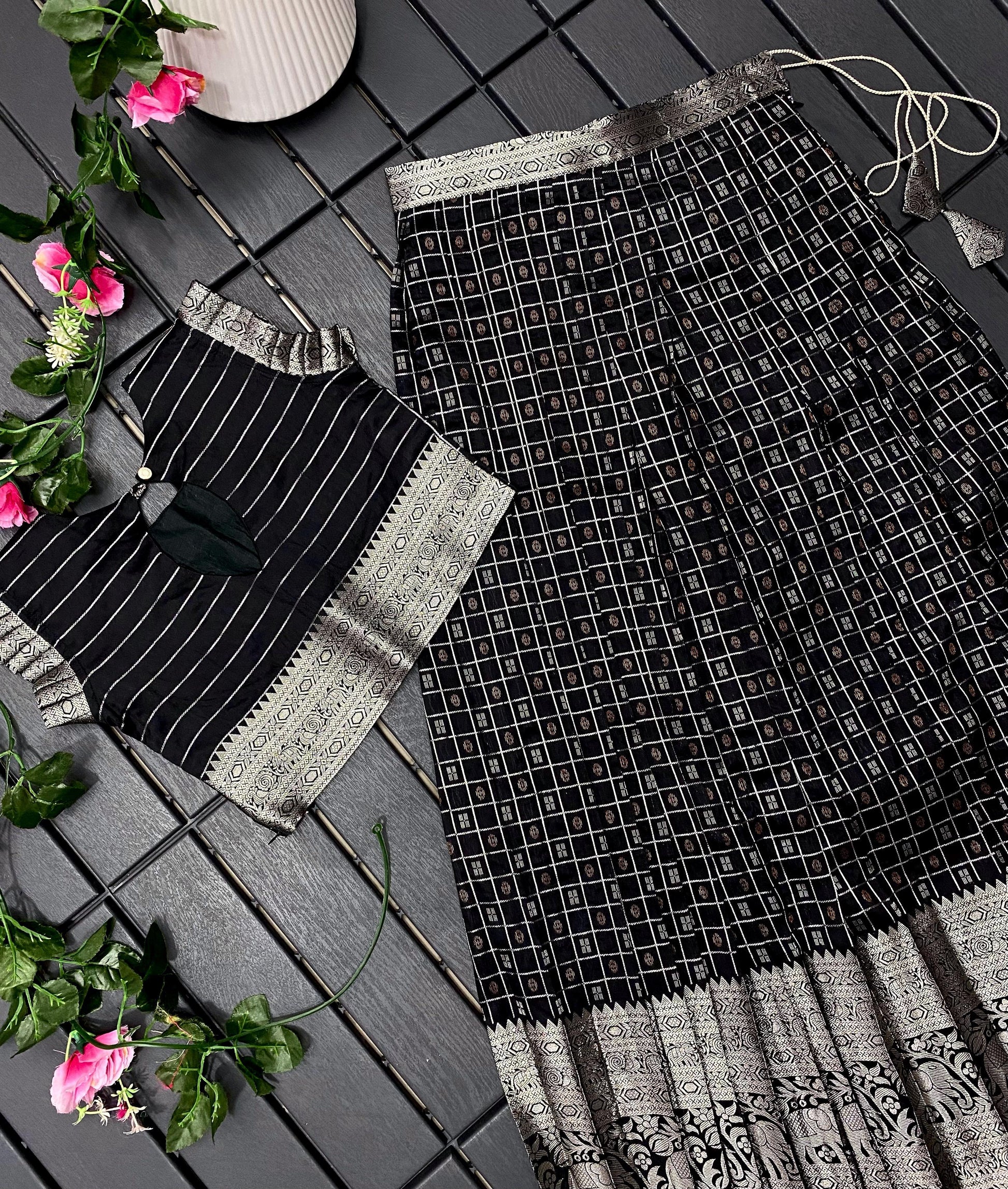 HOORIYA FASHIONS - kids crop top with blouse