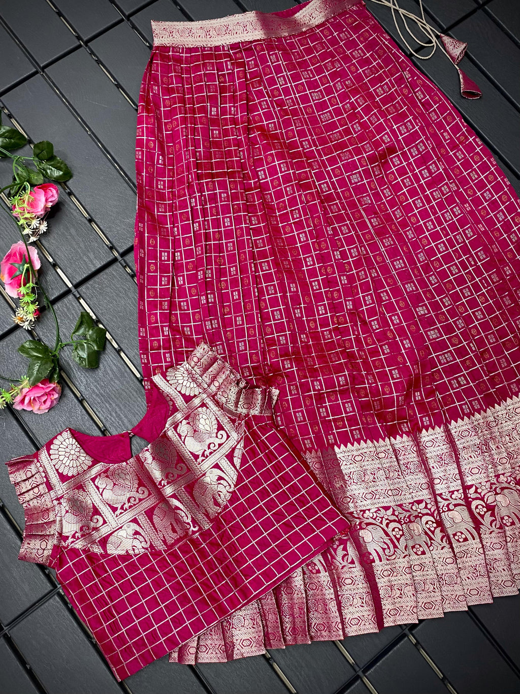HOORIYA FASHIONS - kids crop top with blouse
