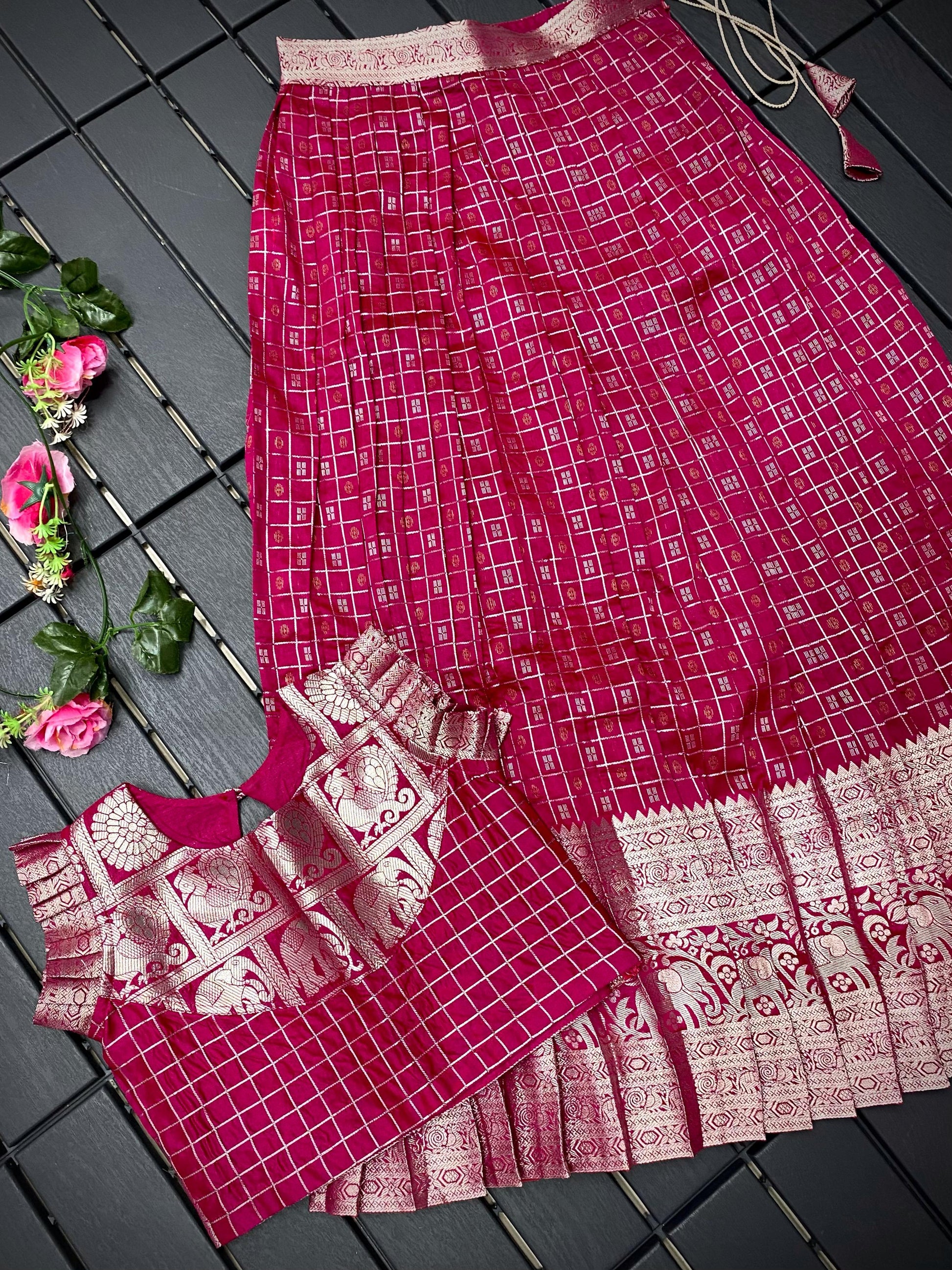 HOORIYA FASHIONS - kids crop top with blouse