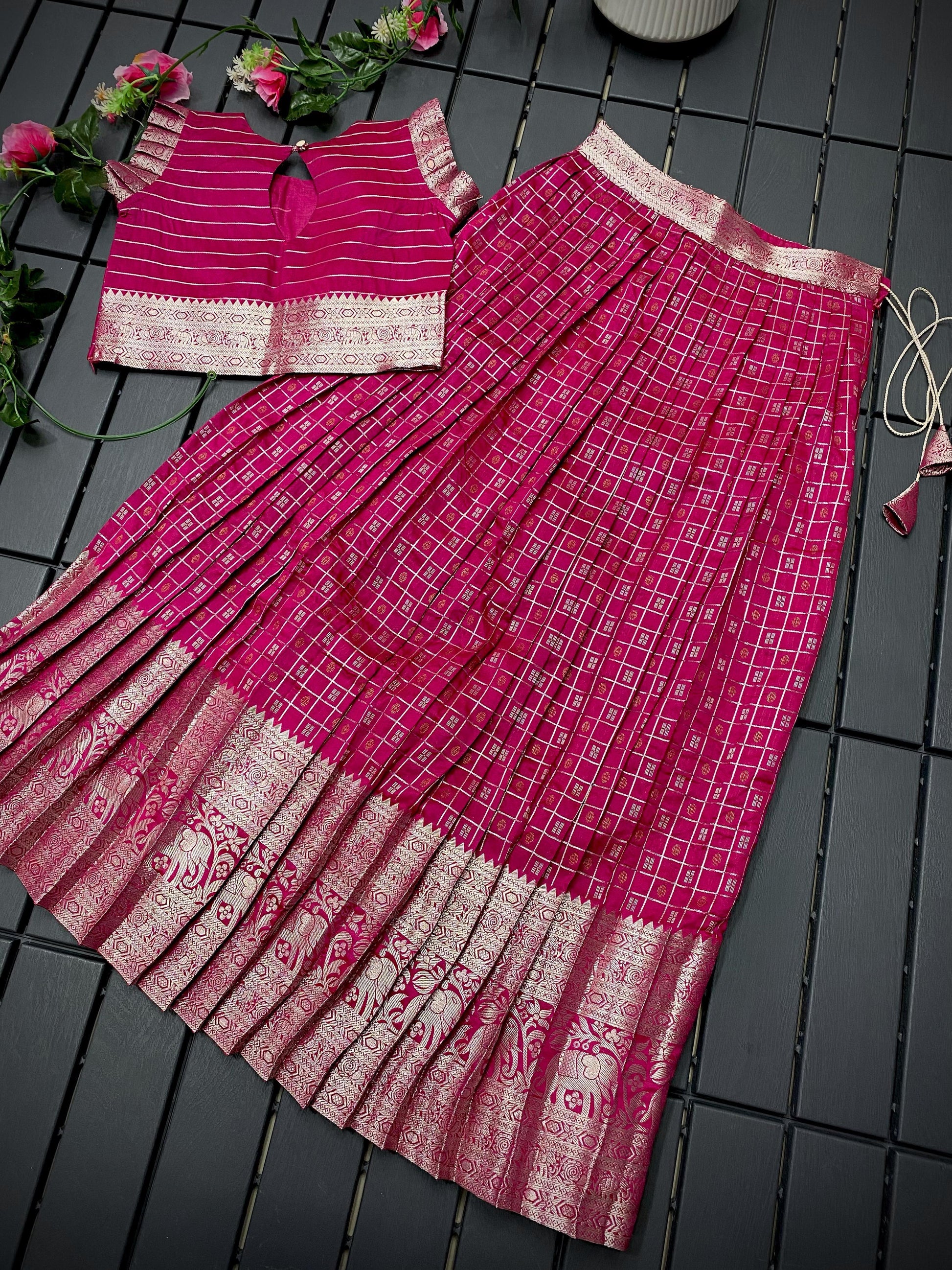 HOORIYA FASHIONS - kids crop top with blouse