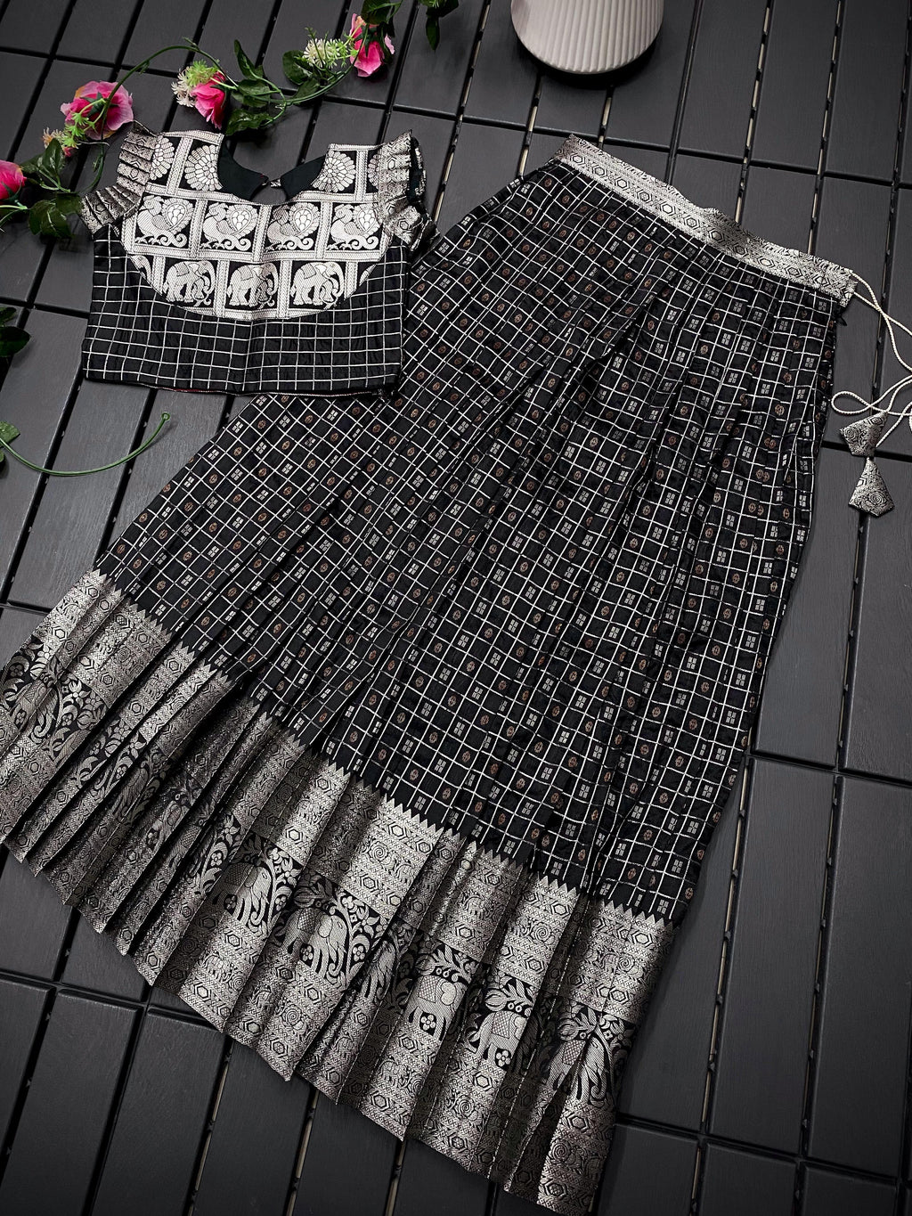 HOORIYA FASHIONS - kids crop top with blouse