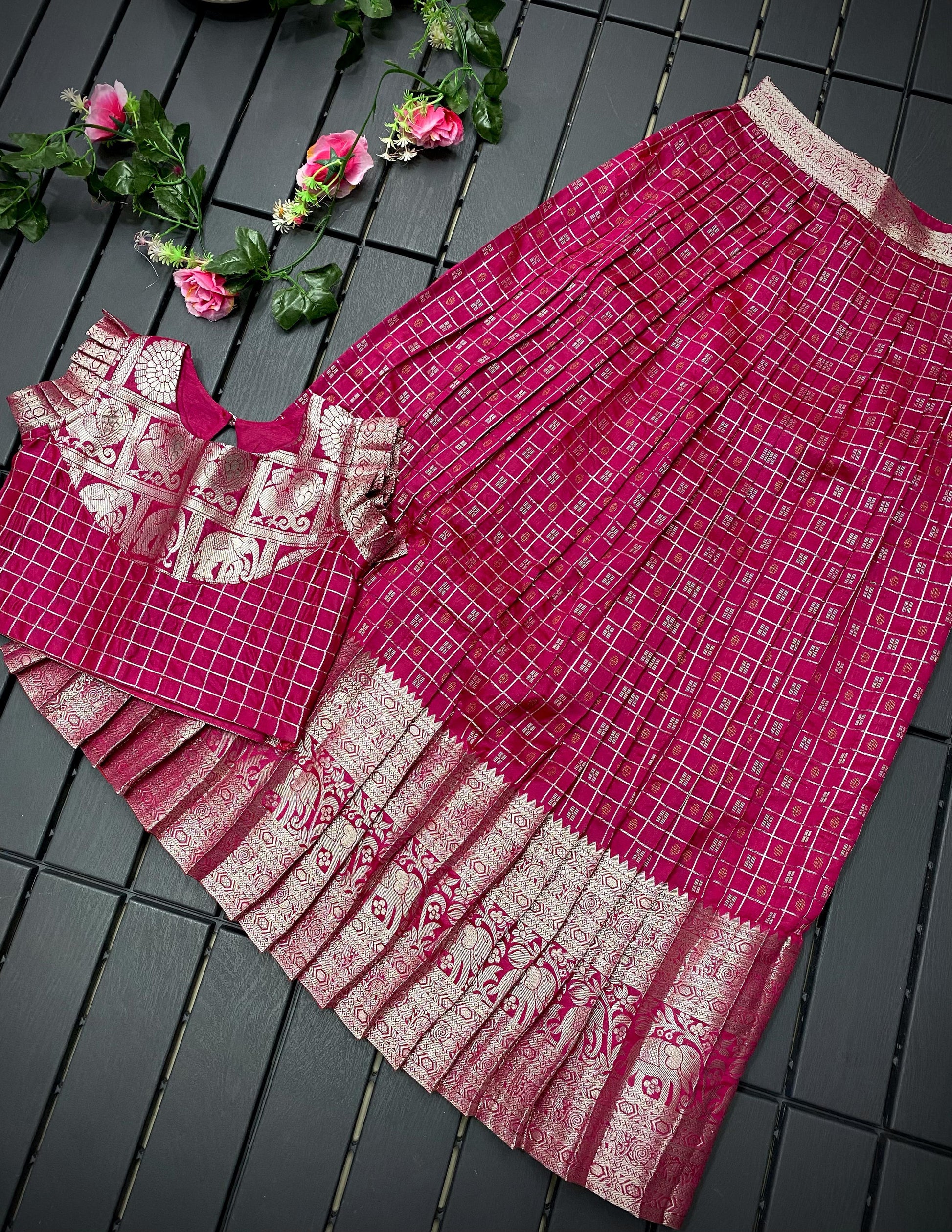 HOORIYA FASHIONS - kids crop top with blouse