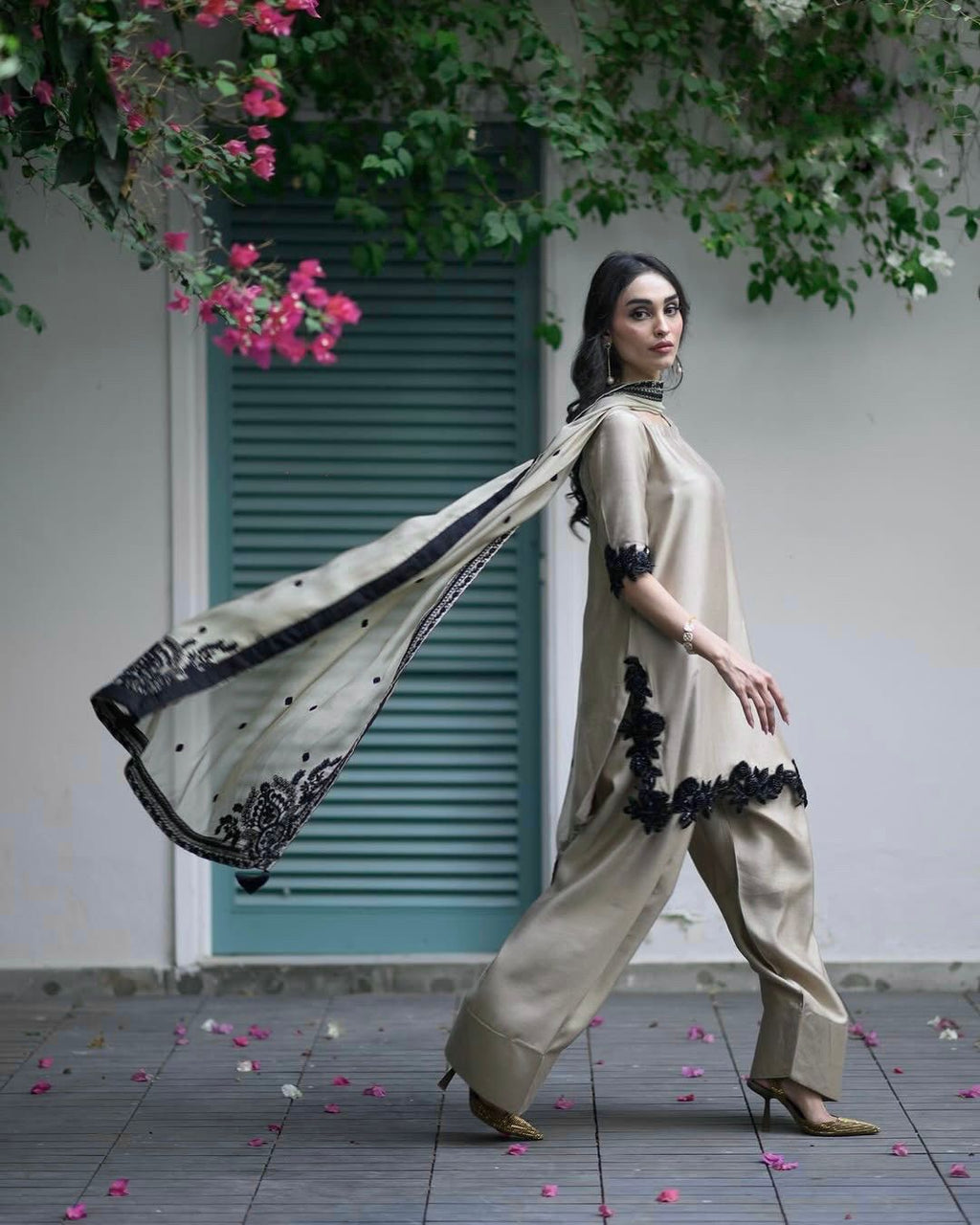 Hooriya Fashions -  Top-Bottom And Dupatta Set.
