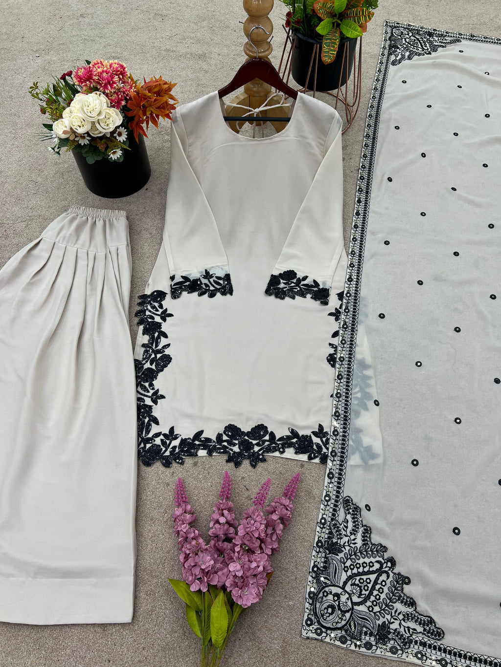 Hooriya Fashions -  Top-Bottom And Dupatta Set.