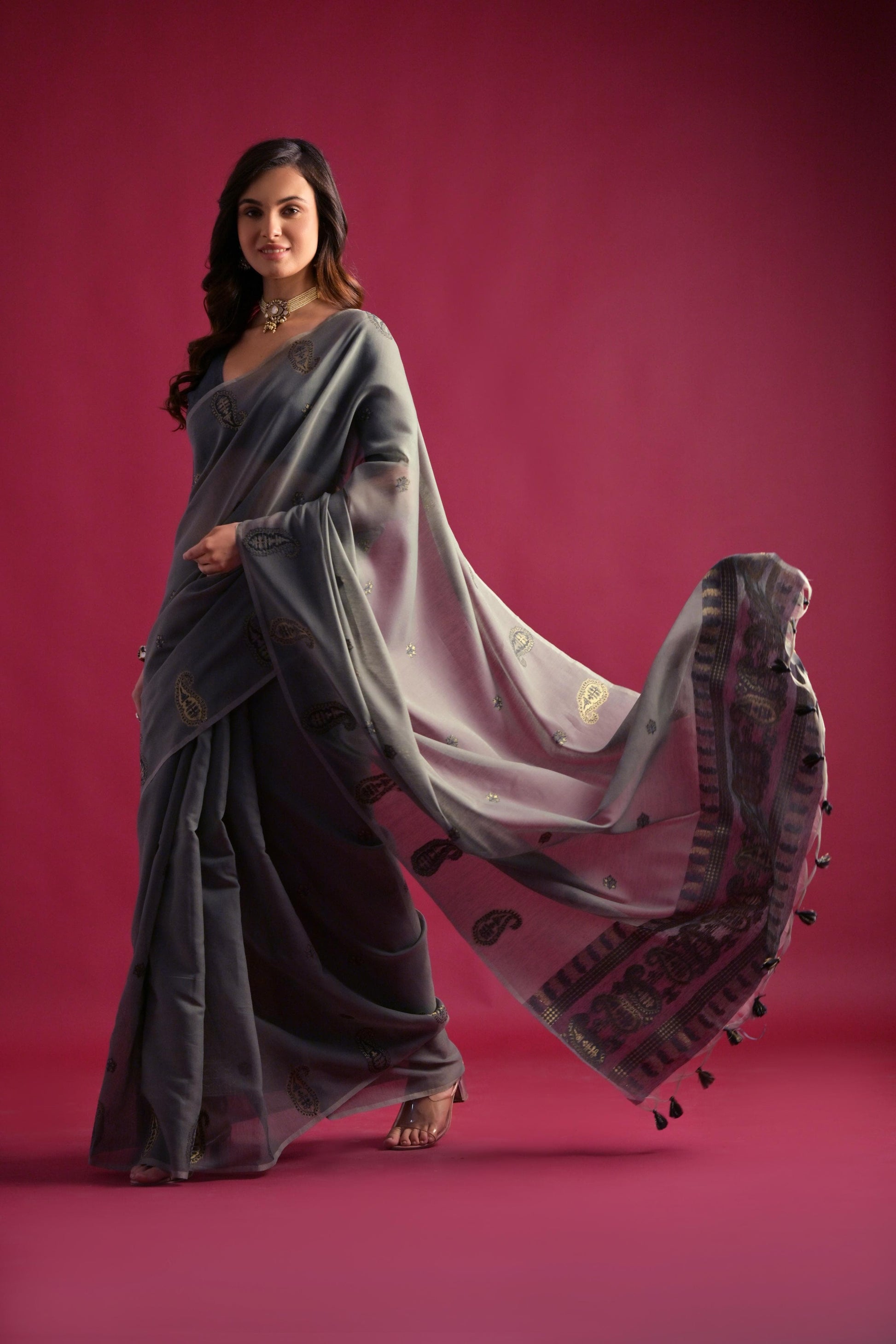 Hooriya fashions -  Premium Soft mul cotton saree