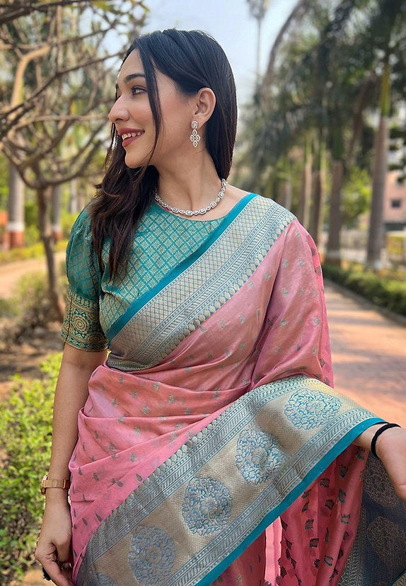 Hooriya Fashions - Banarasi Soft Silk Saree .