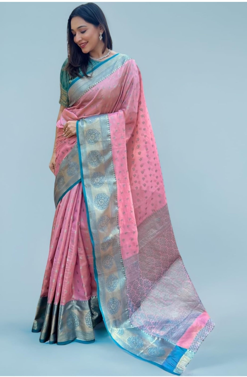 Hooriya Fashions - Banarasi Soft Silk Saree .