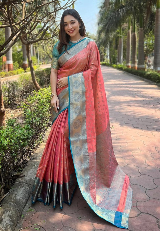 Hooriya Fashions - Banarasi Soft Silk Saree .