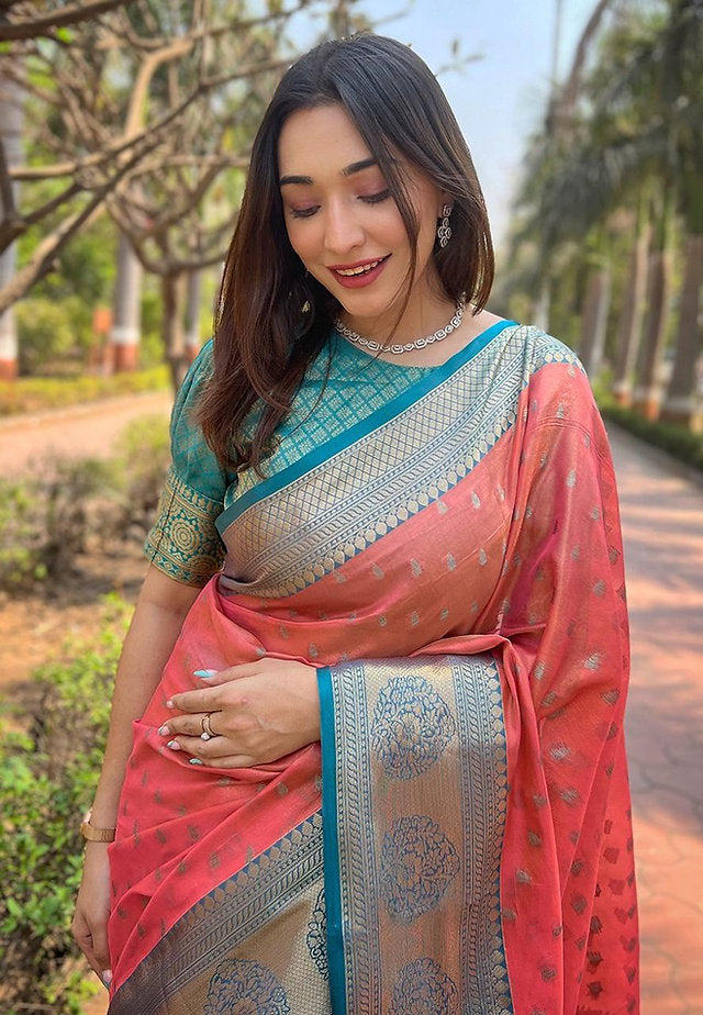 Hooriya Fashions - Banarasi Soft Silk Saree .