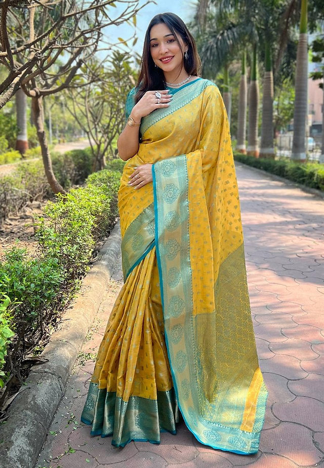 Hooriya Fashions - Banarasi Soft Silk Saree .