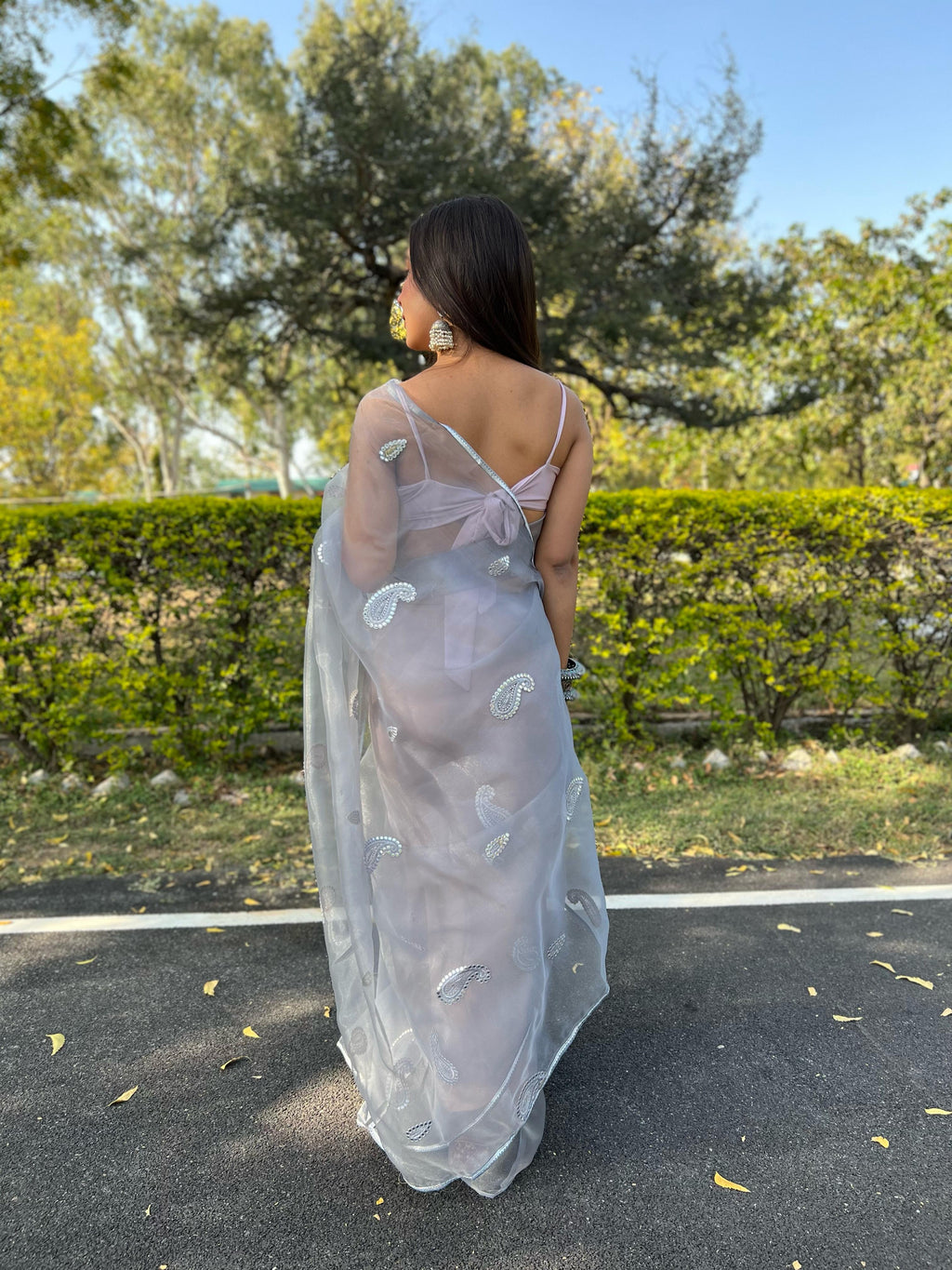 hooriya Fashions - Organza Gotawork saree