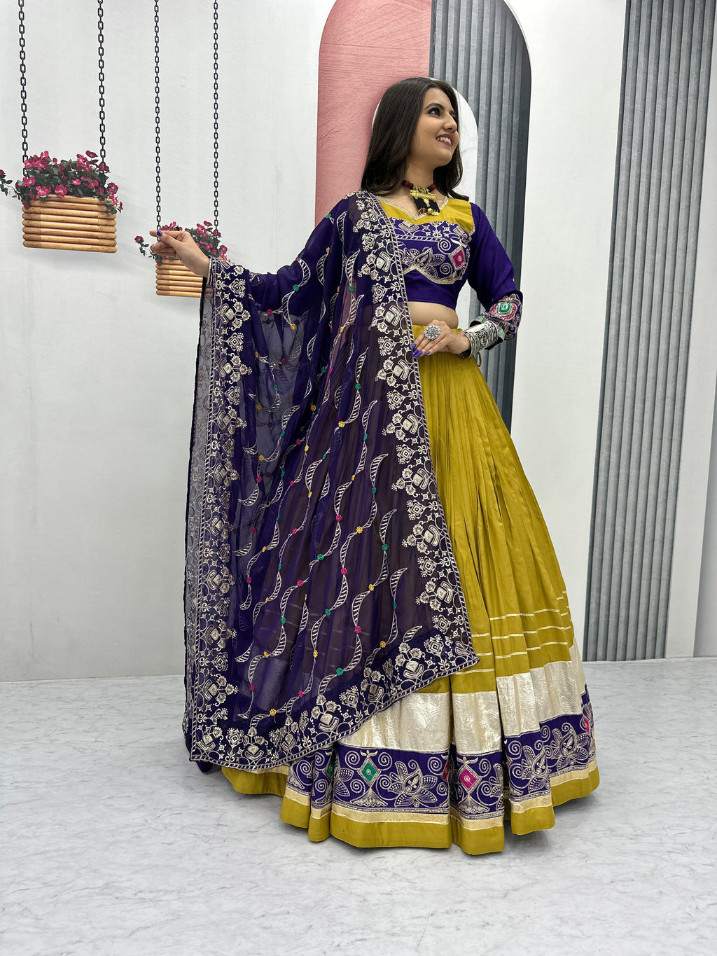 Hooriya fashions - Navratri Special Pure Cotton Lehenga Choli