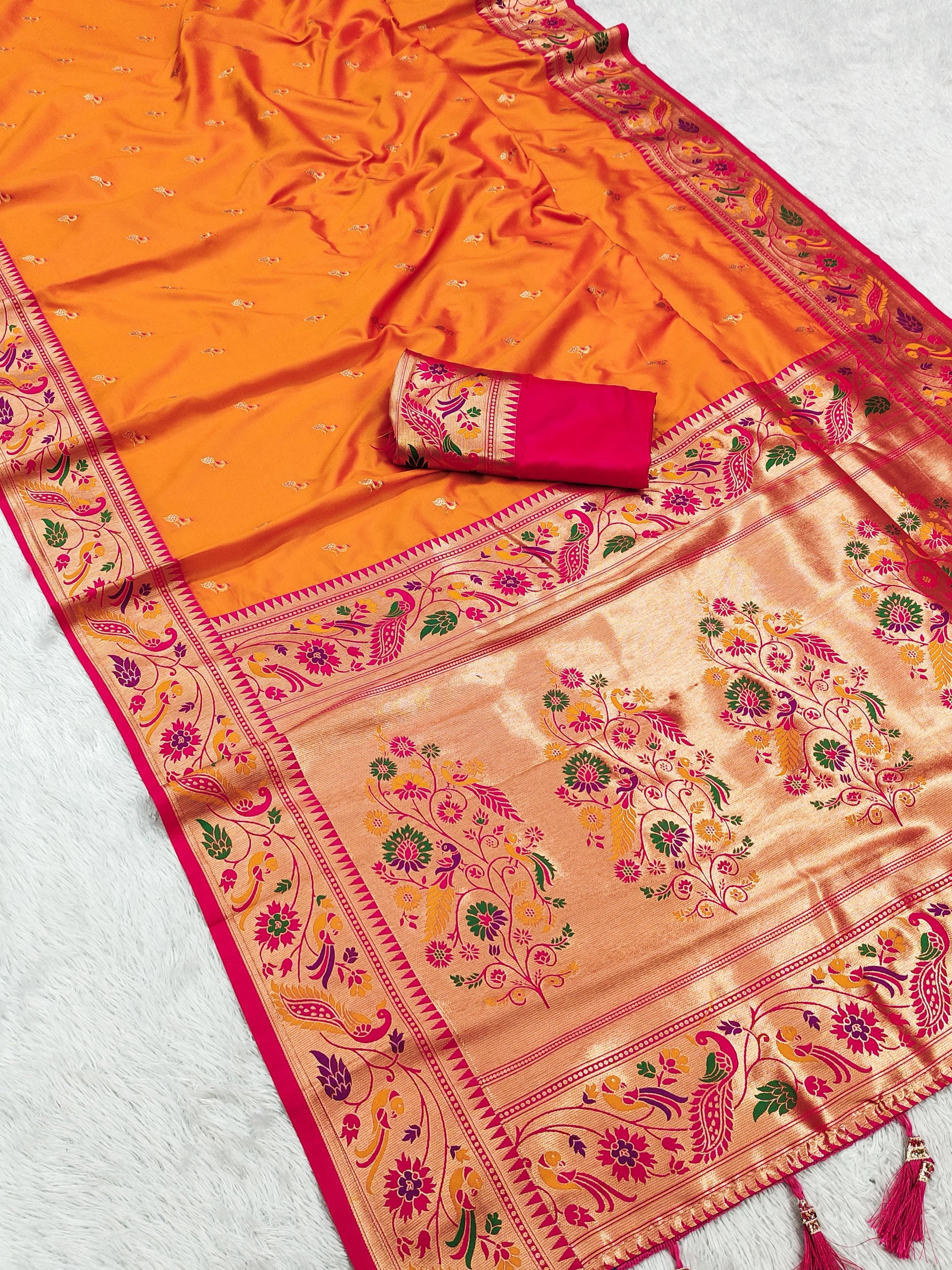 Hooriya Fashions - Soft Pethani silk saree