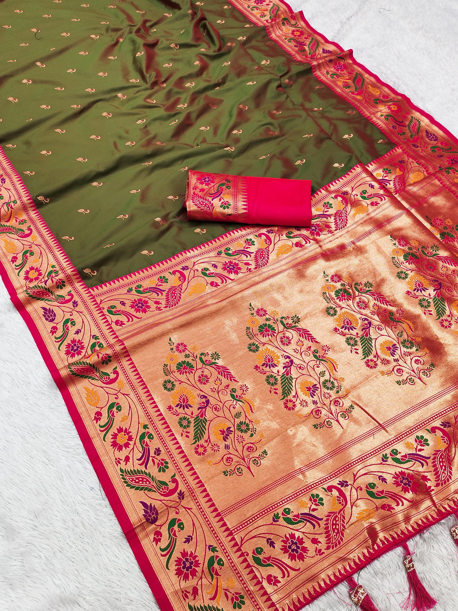 Hooriya Fashions - Soft Pethani silk saree