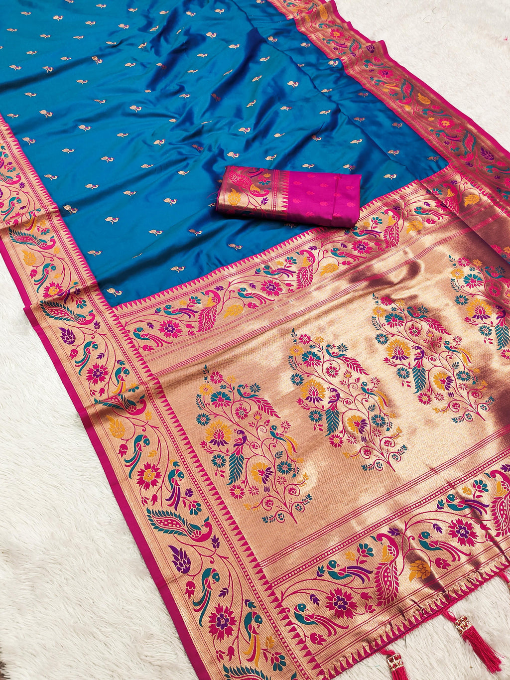 Hooriya Fashions - Soft Pethani silk saree