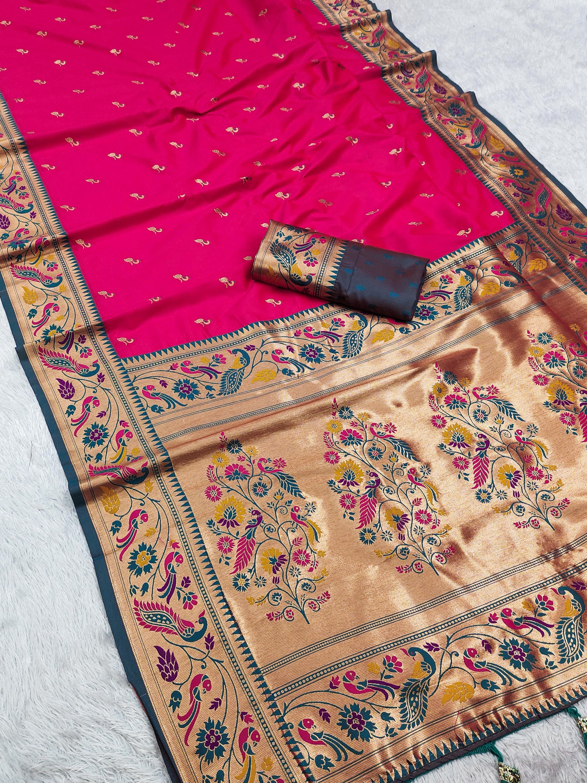 Hooriya Fashions - Soft Pethani silk saree