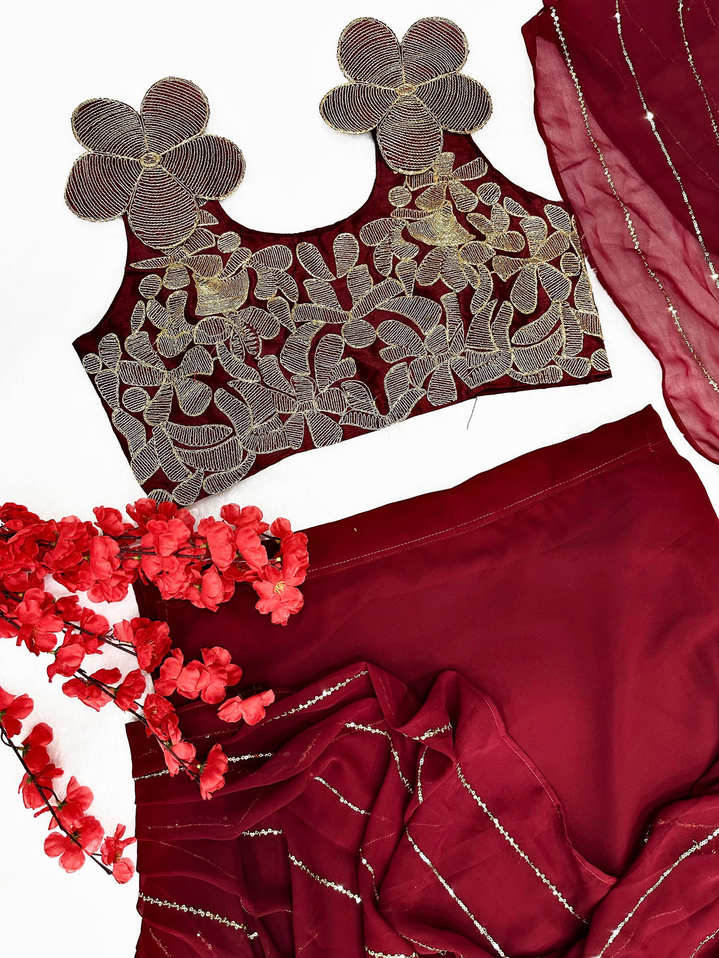 Hooriya Fashion -  Lehenga Saree