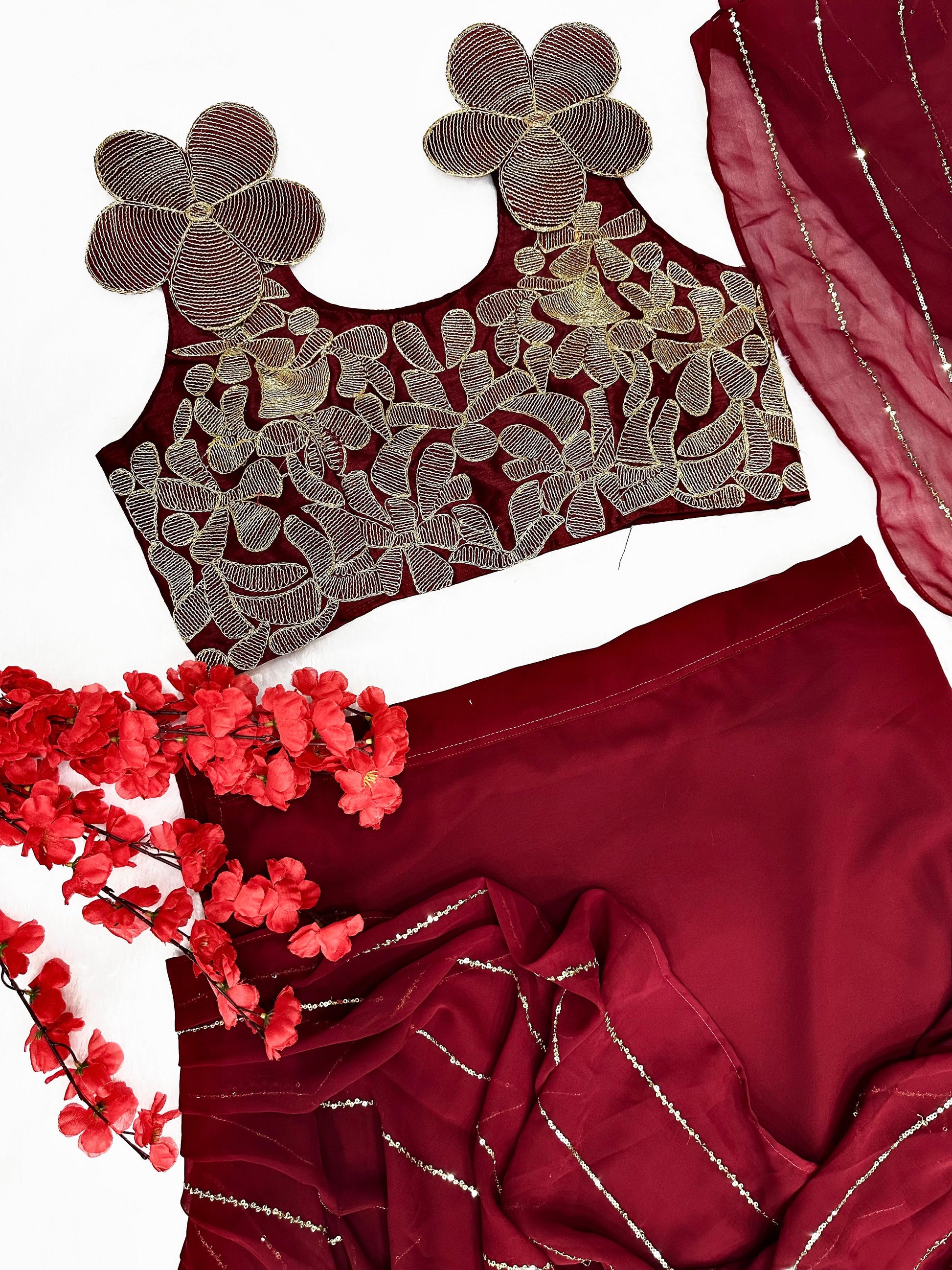 Hooriya Fashion -  Lehenga Saree