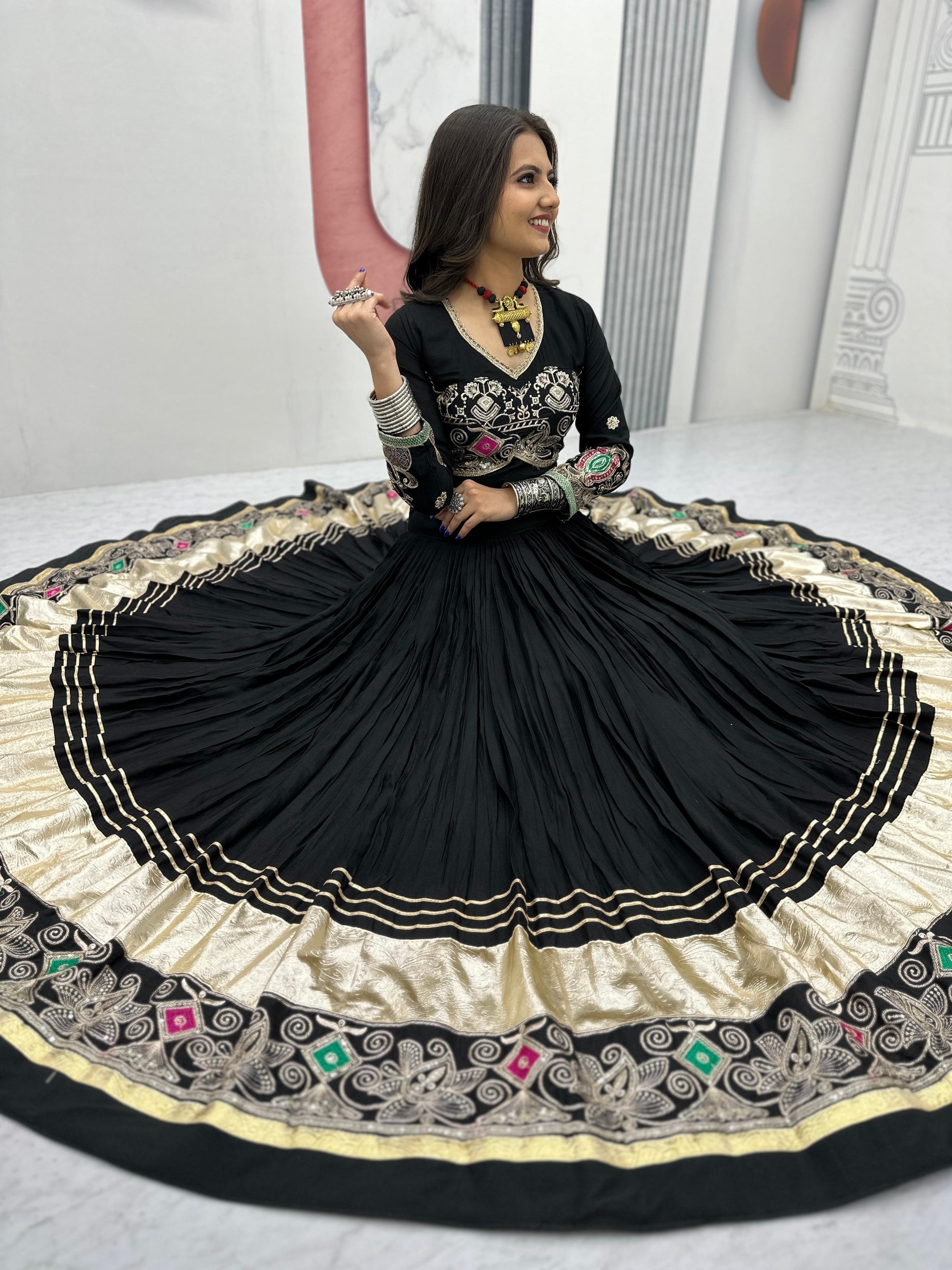Hooriya fashions - Navratri Special Pure Cotton Lehenga Choli