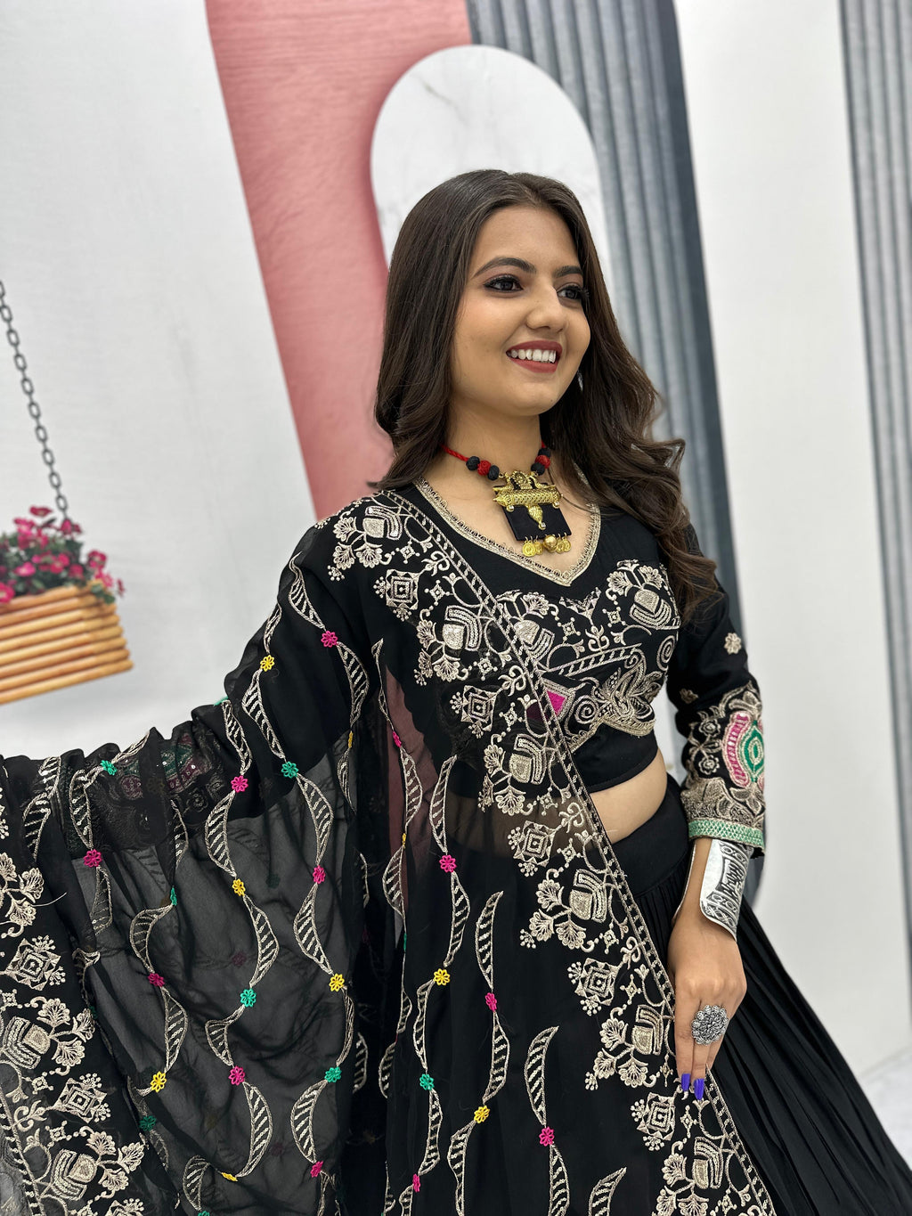 Hooriya fashions - Navratri Special Pure Cotton Lehenga Choli